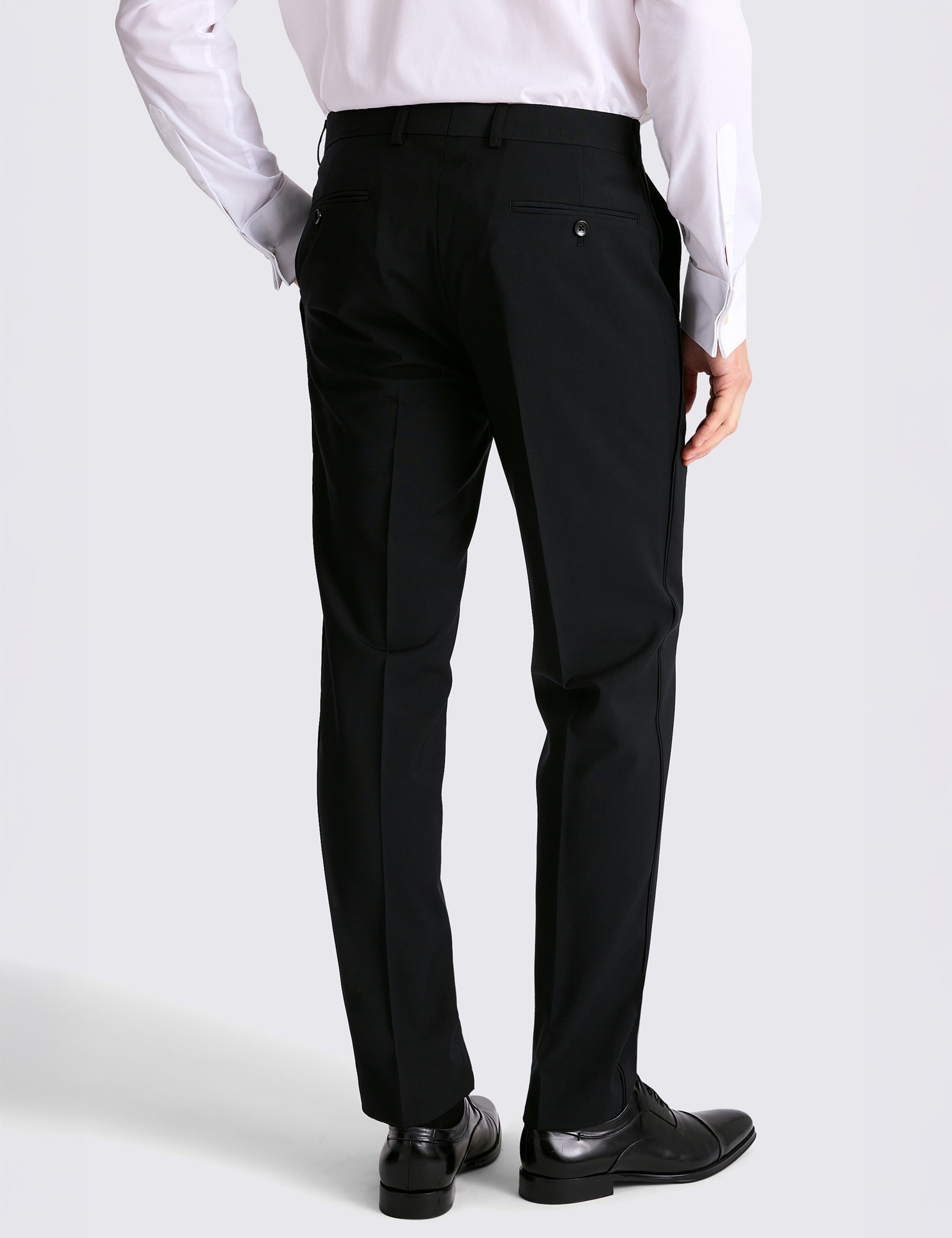 Tailored Fit Wool Blend Performance Suit Trousers 3 of 3