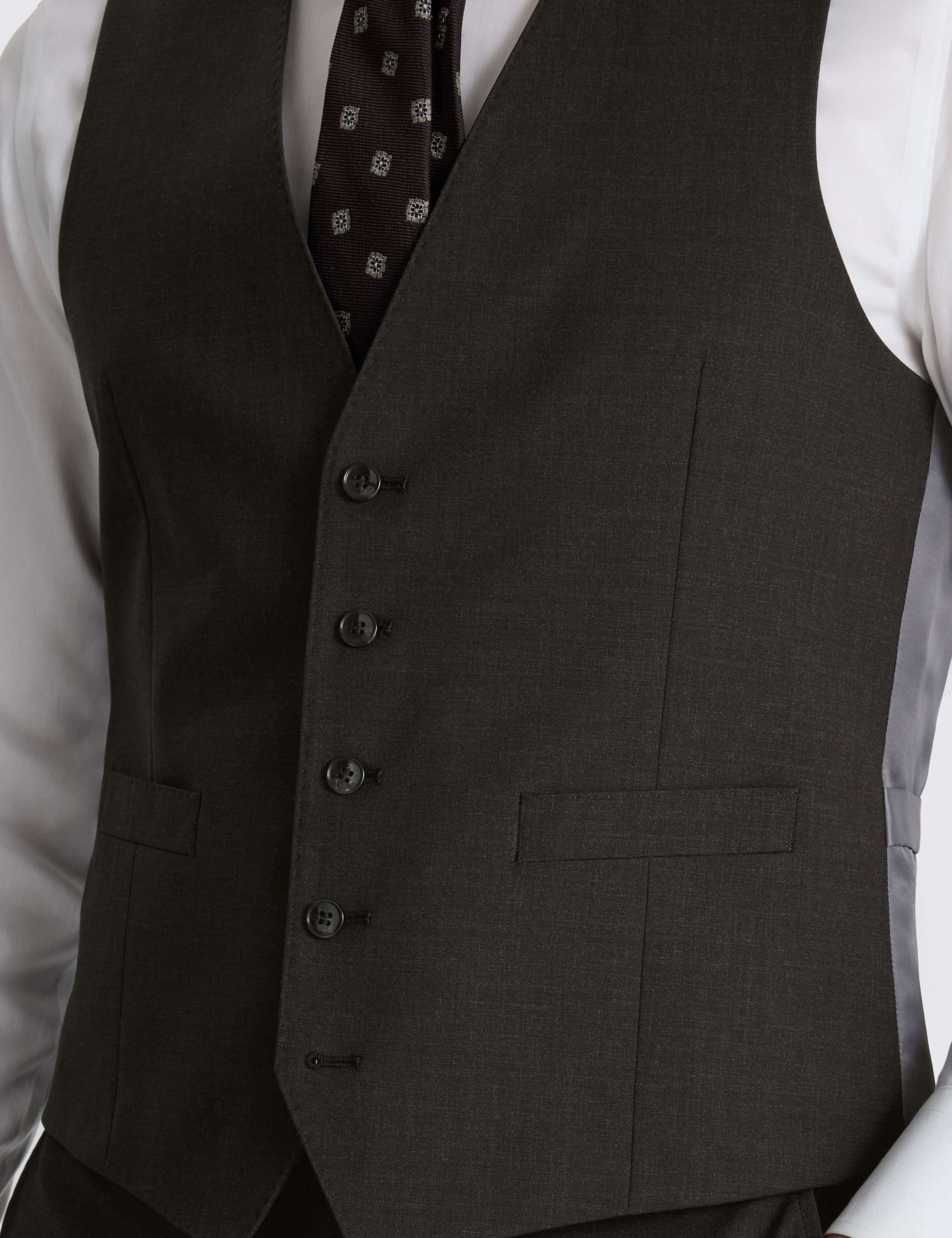 Tailored Fit Wool Rich Waistcoat 2 of 3