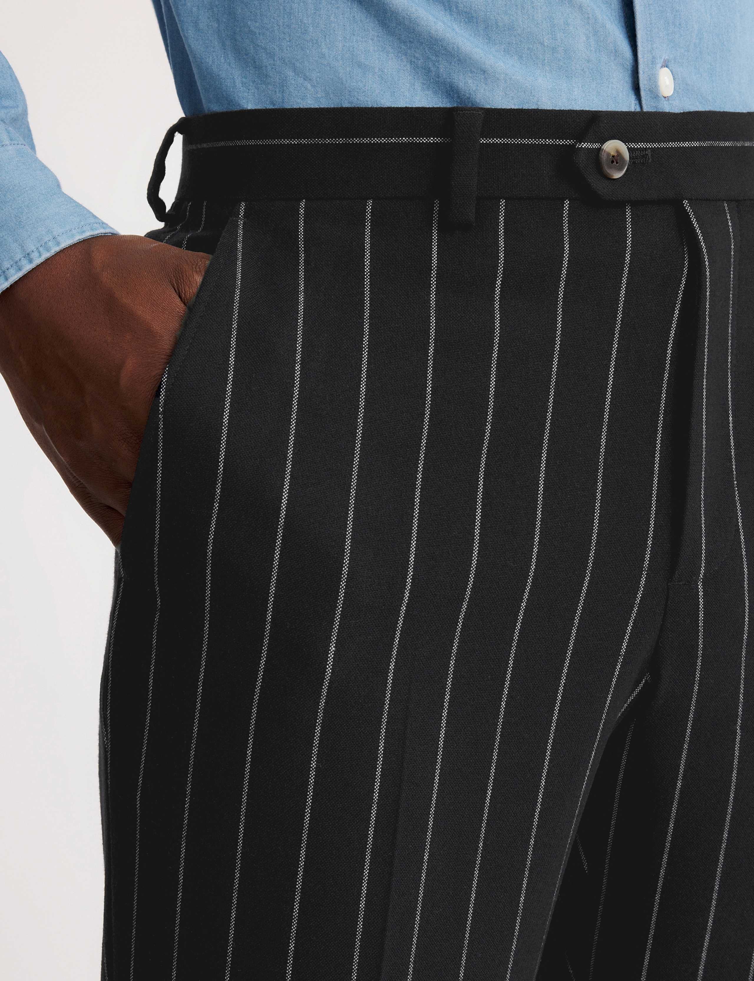 Tailored Fit Pinstripe Suit Trousers 2 of 3