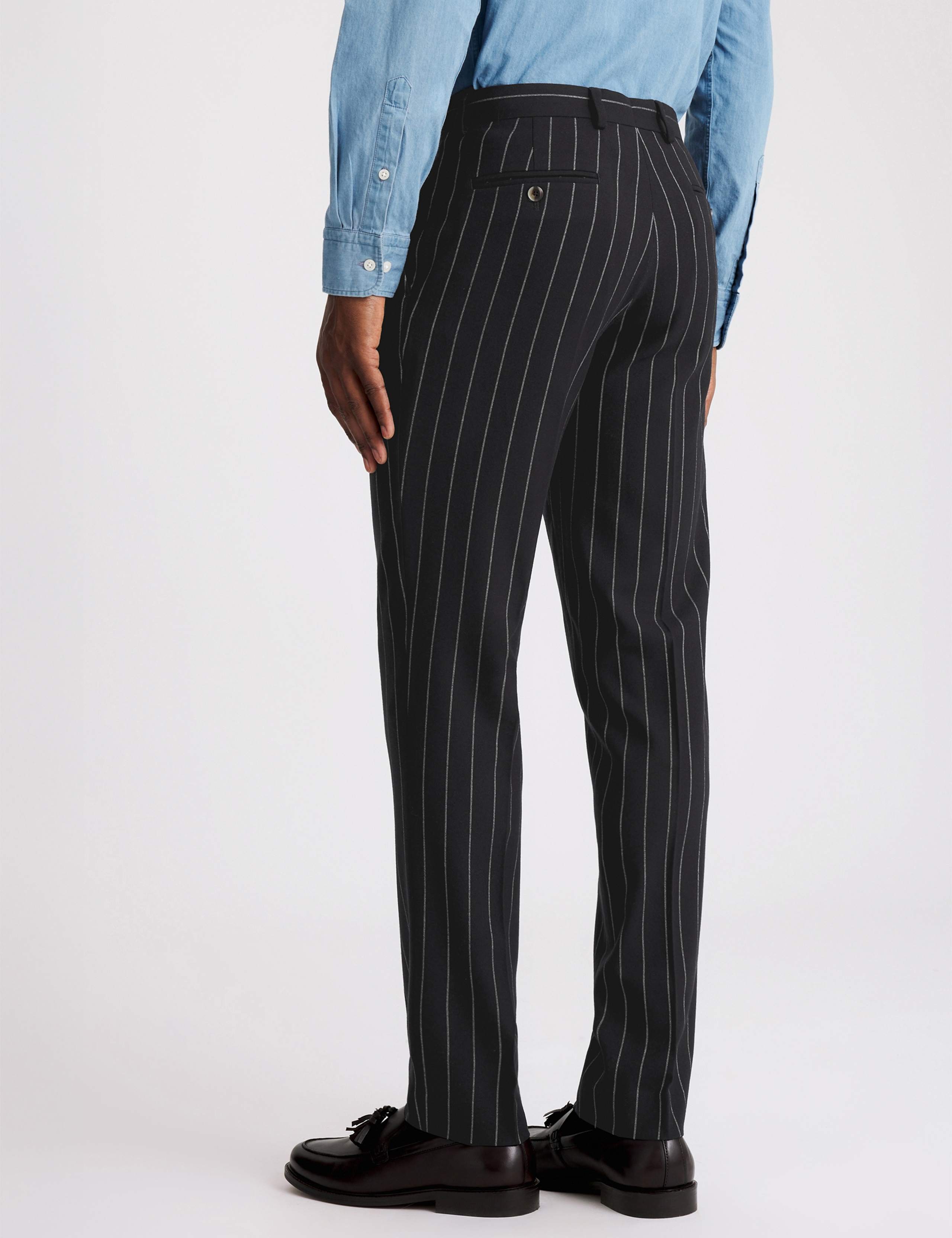 Tailored Fit Pinstripe Suit Trousers 3 of 3