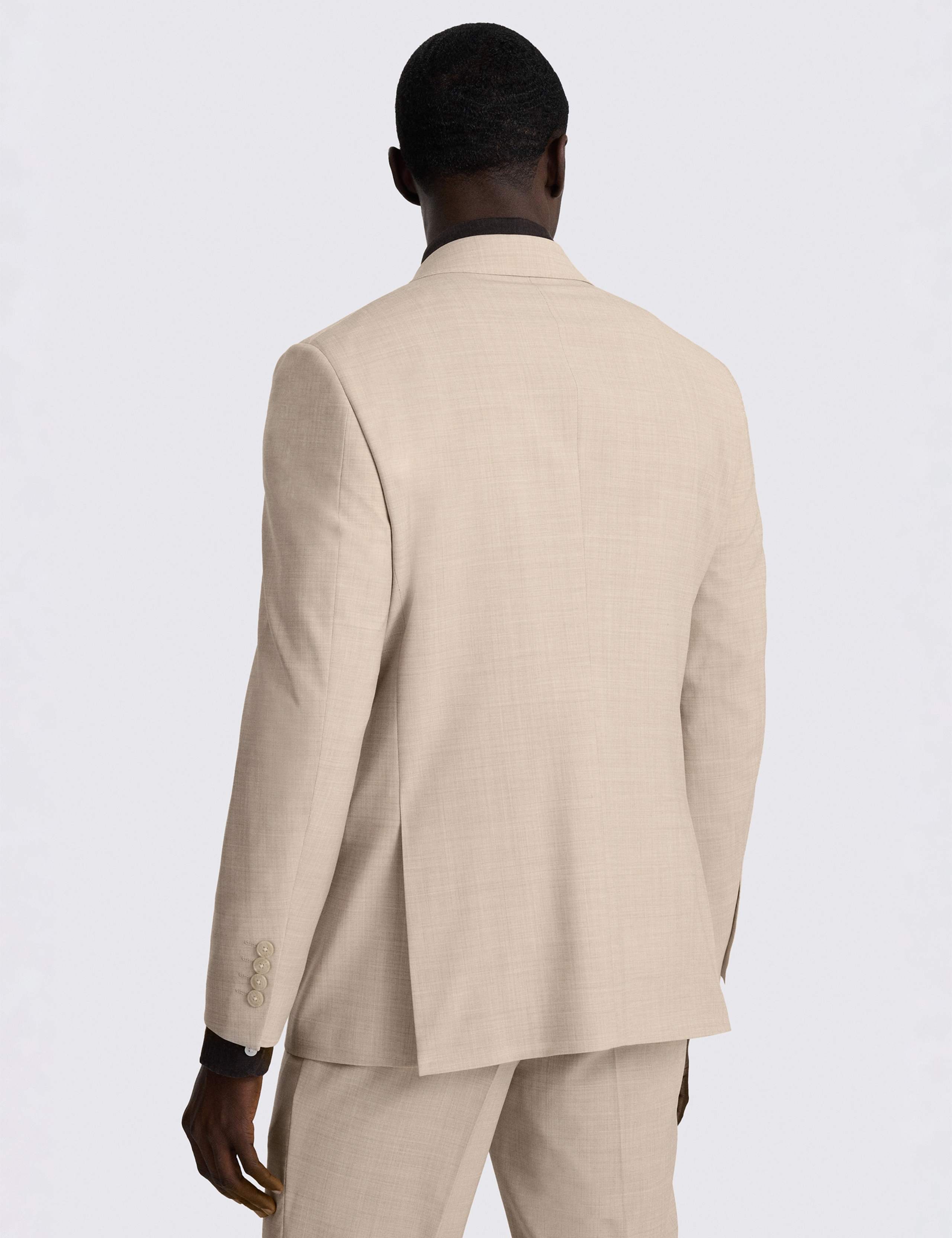 Tailored Fit Wool Rich Double Breasted Suit Jacket 3 of 5