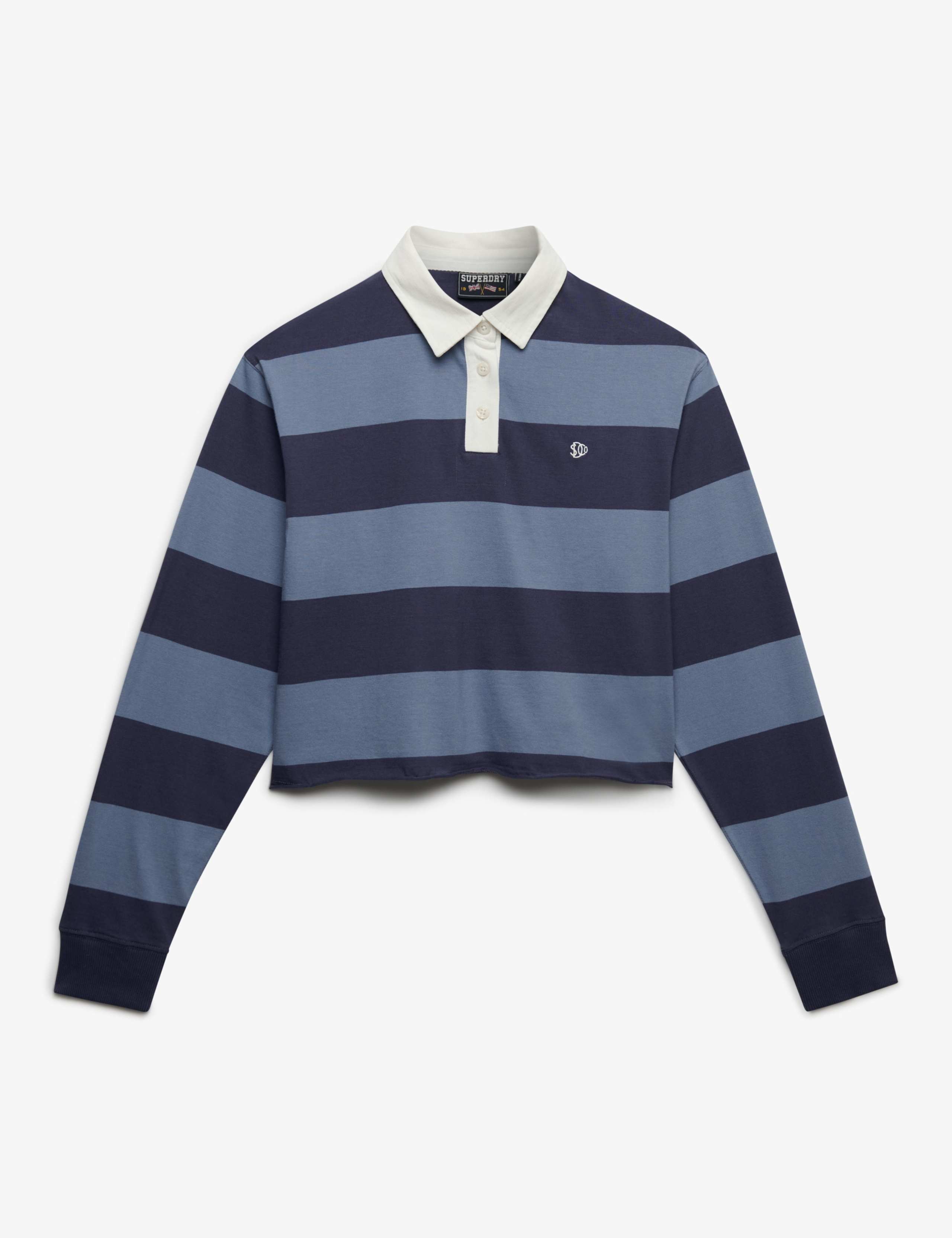 Pure Cotton Oversized Cropped Rugby Top 2 of 7
