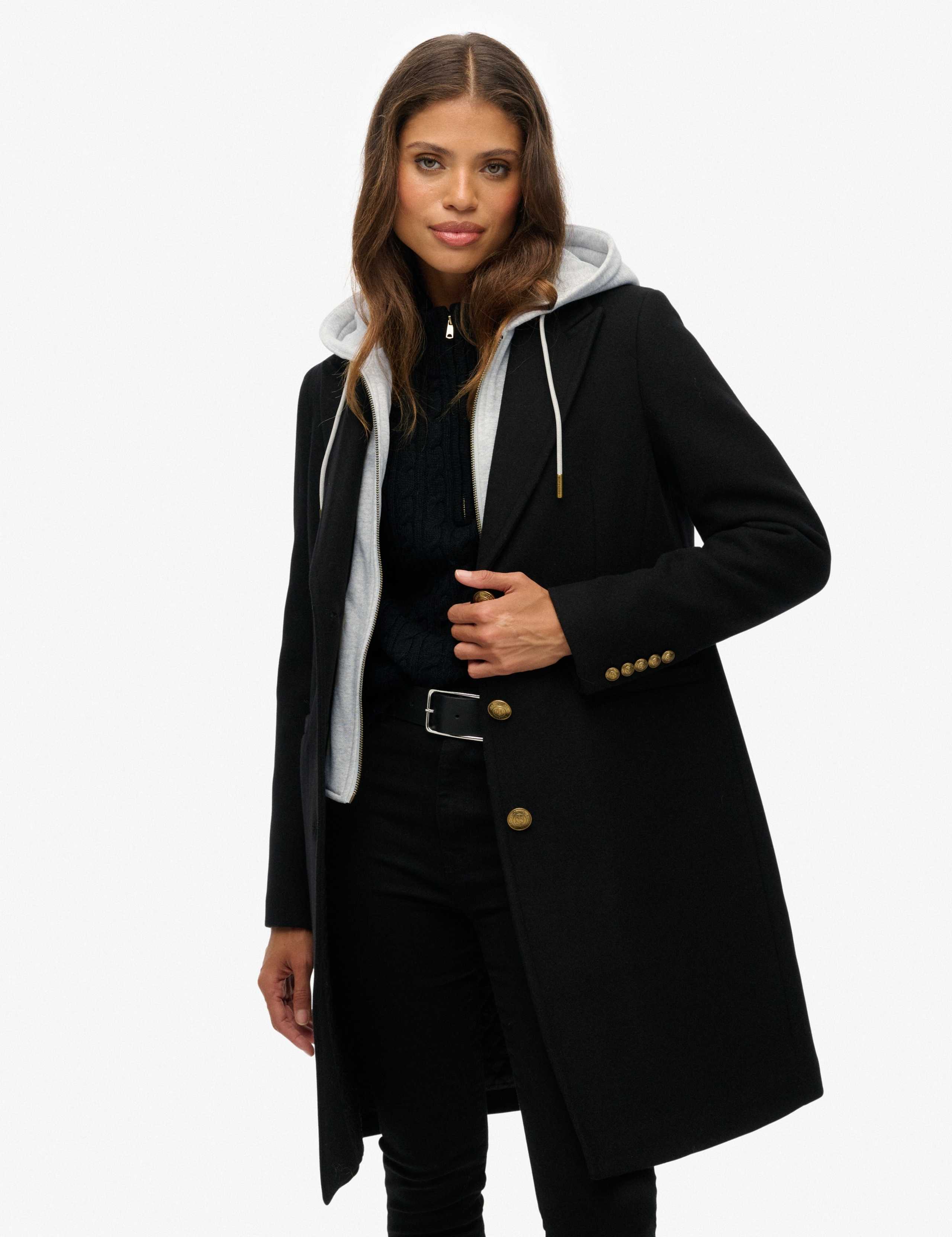Wool Rich 2 in 1 Hooded Coat 4 of 8