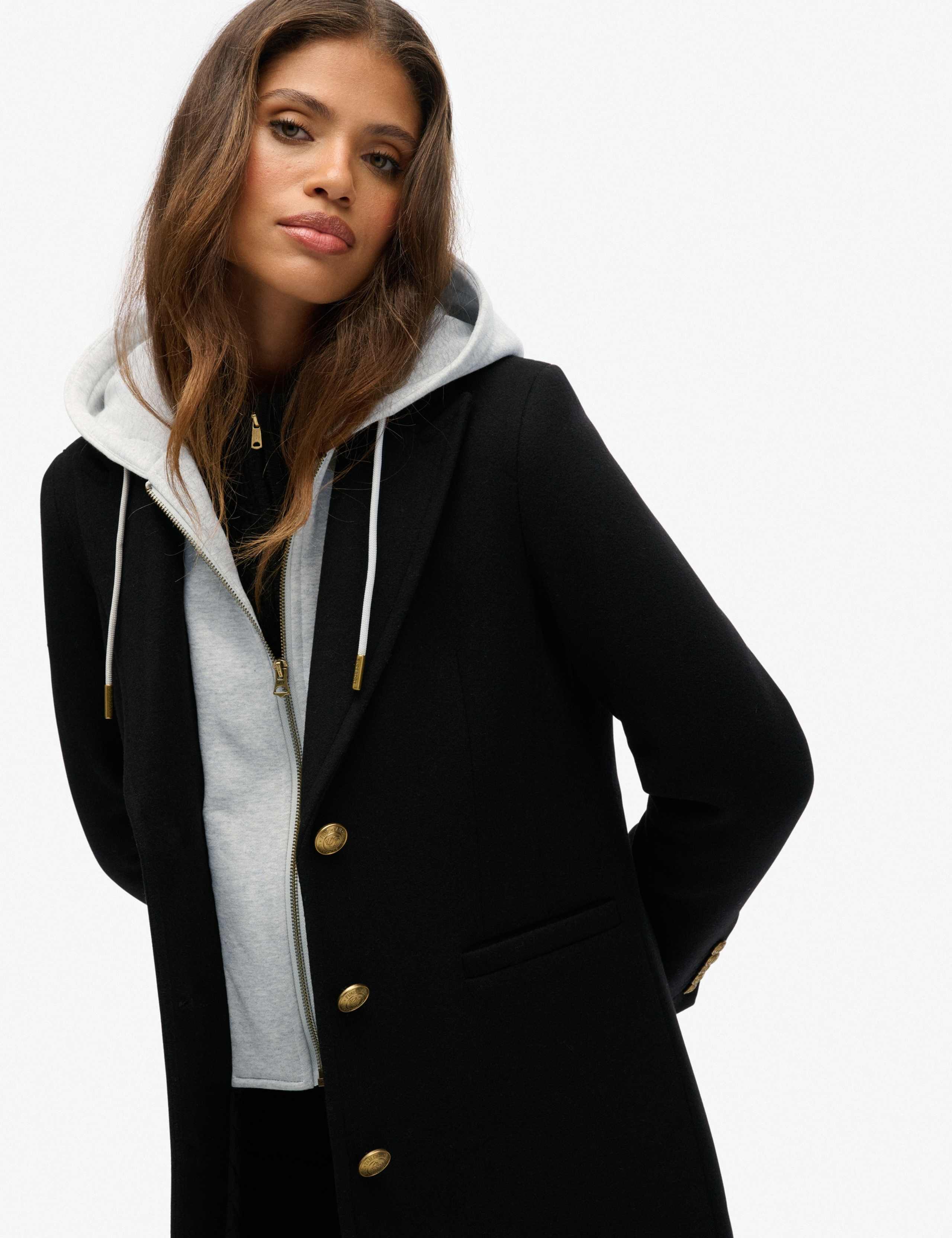 Wool Rich 2 in 1 Hooded Coat 6 of 8