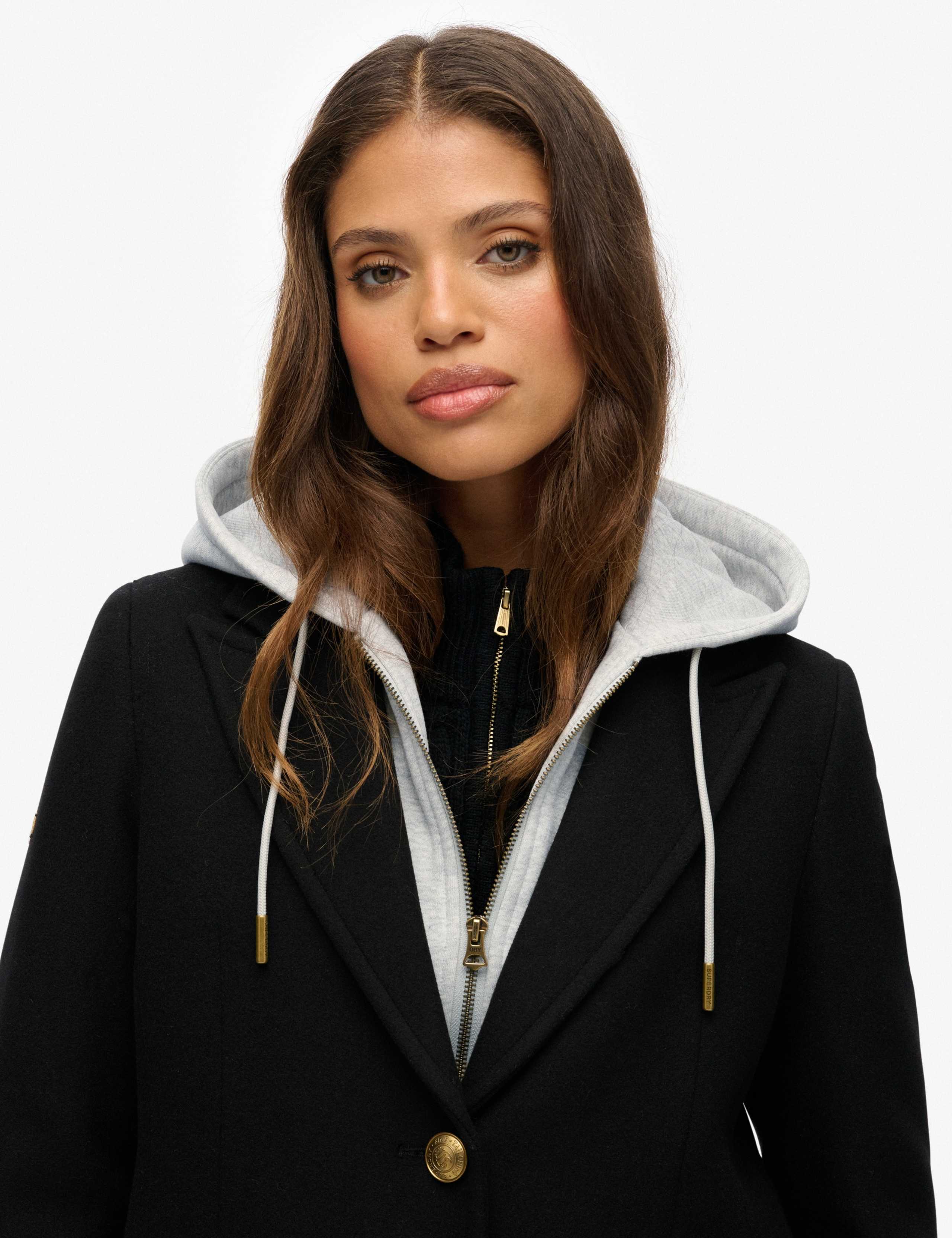Wool Rich 2 in 1 Hooded Coat 7 of 8