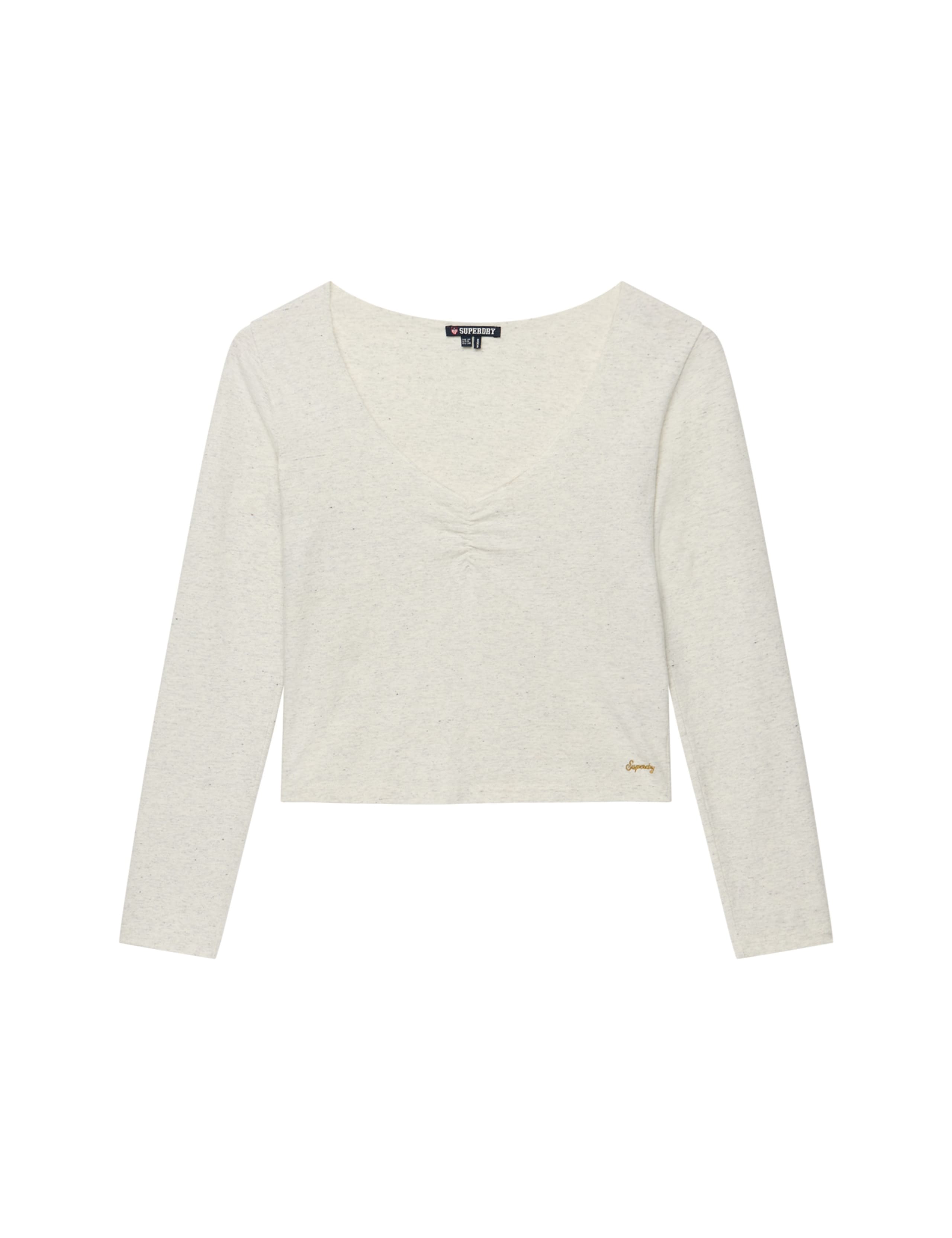 Cotton Rich Gathered V-Neck Top 2 of 7