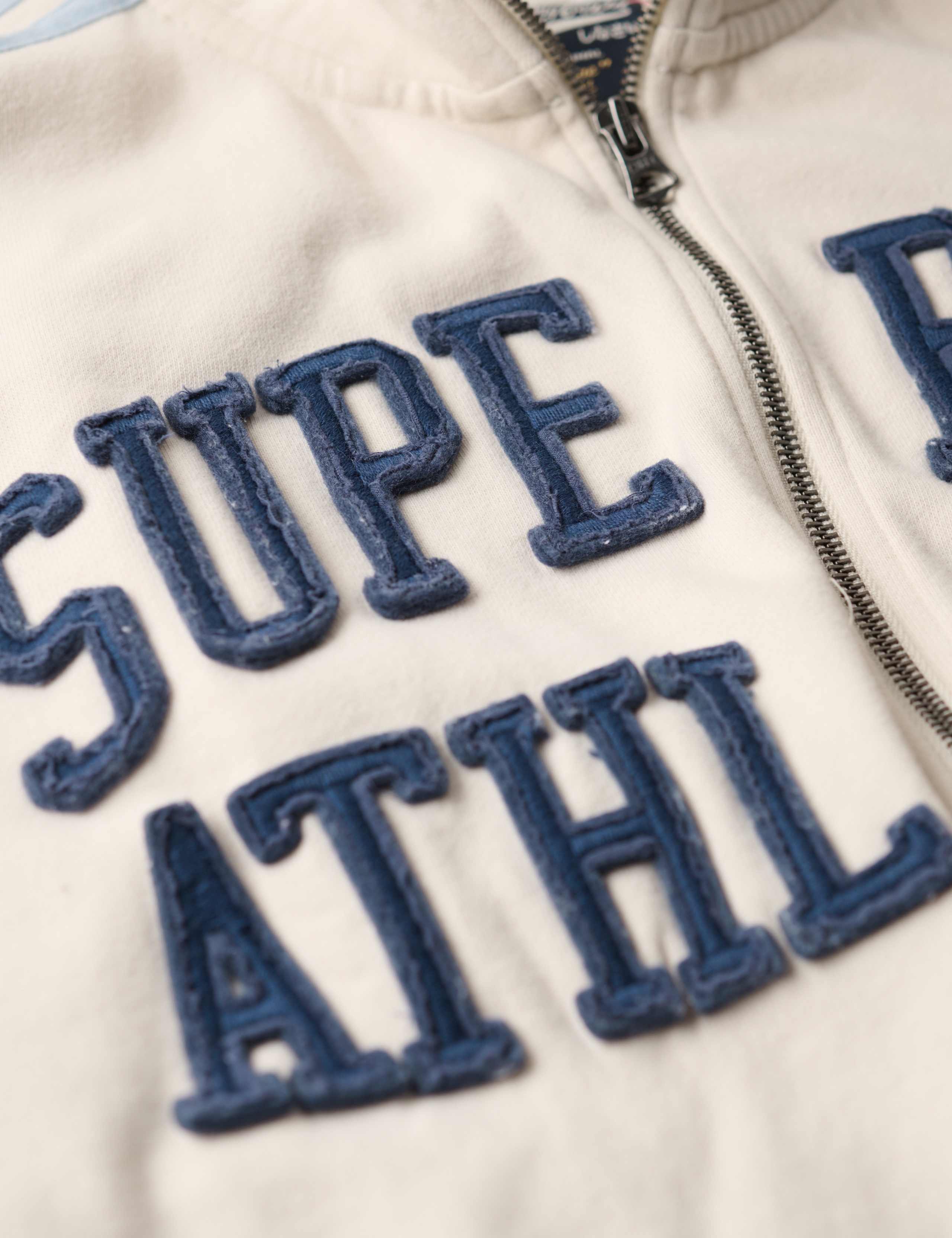 Pure Cotton Appliqué Oversized Track Top 5 of 5