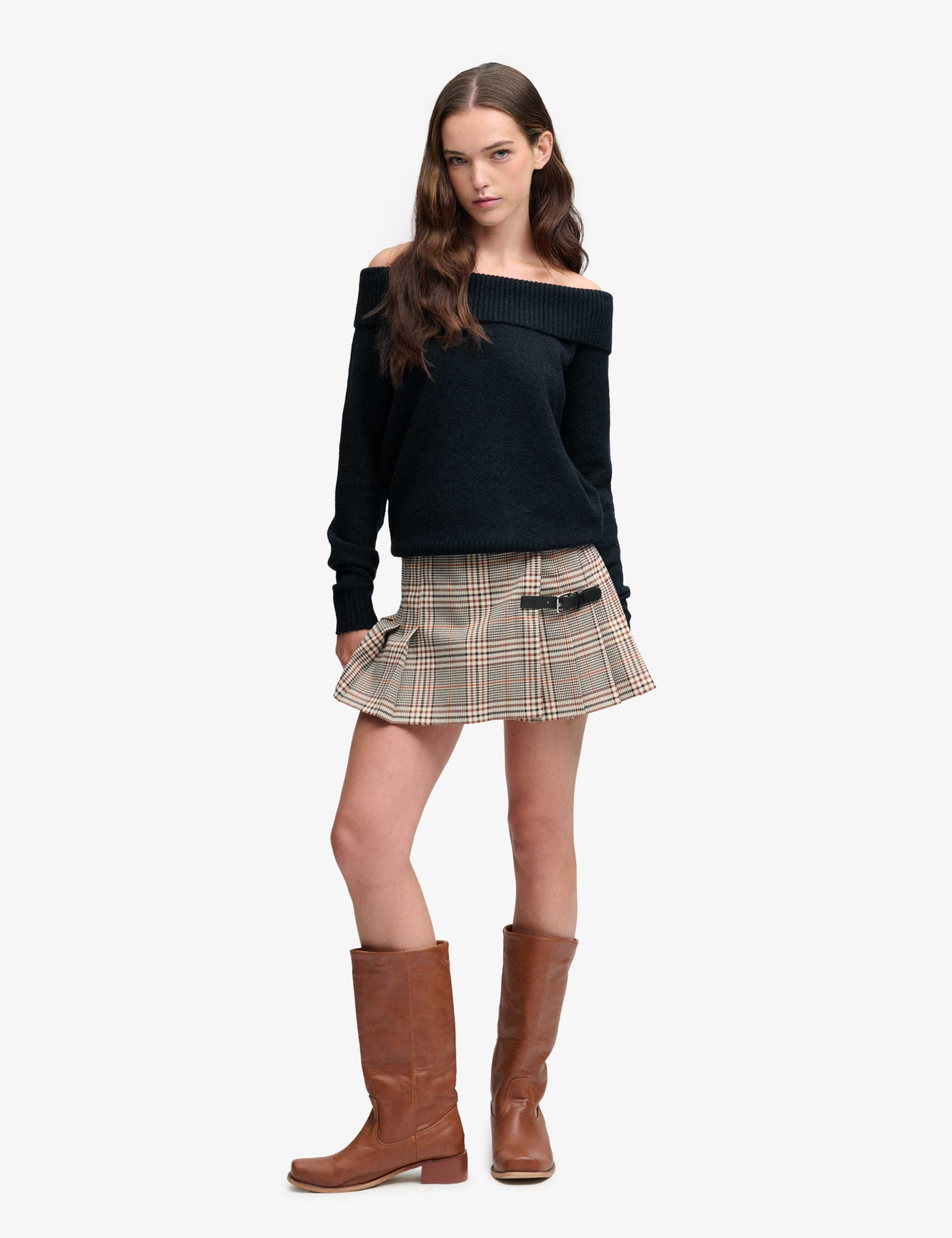 Off the Shoulder Jumper with Wool 3 of 7