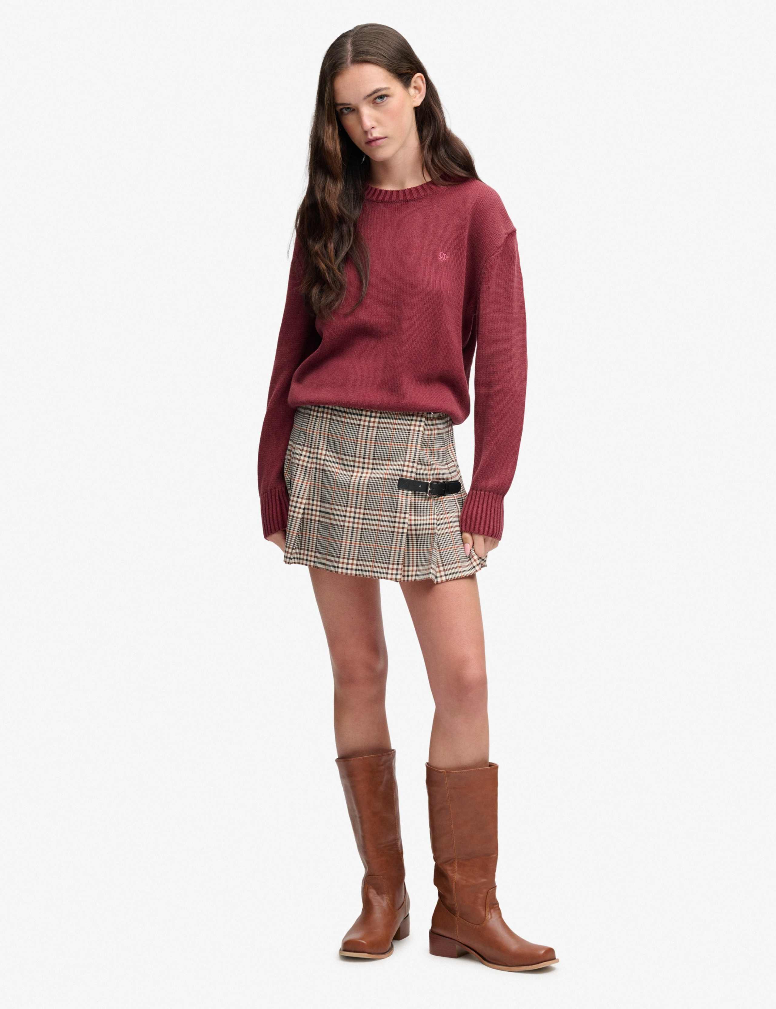 Pure Cotton Crew Neck Jumper 4 of 5