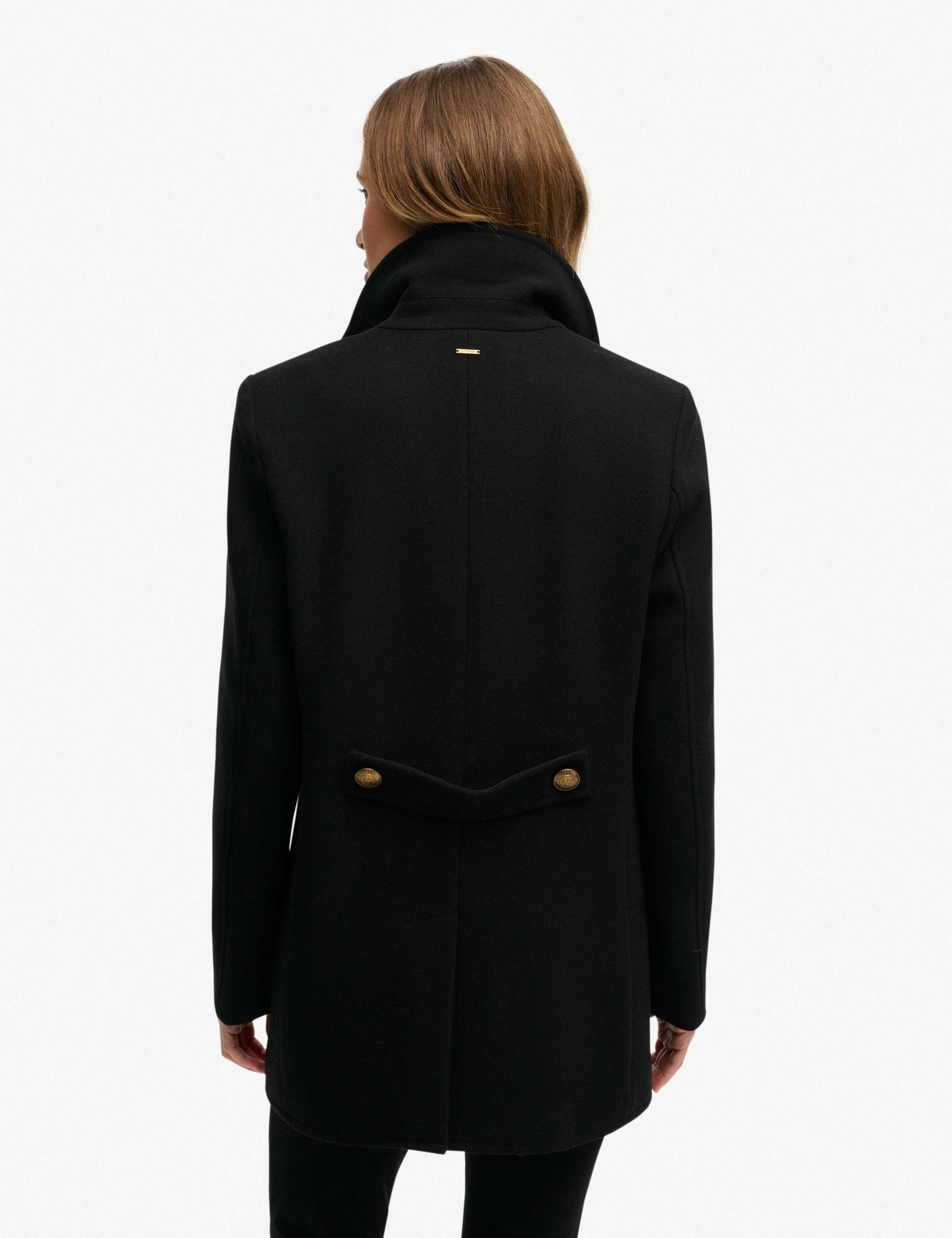 Wool Rich Double Breasted Pea Coat 5 of 7