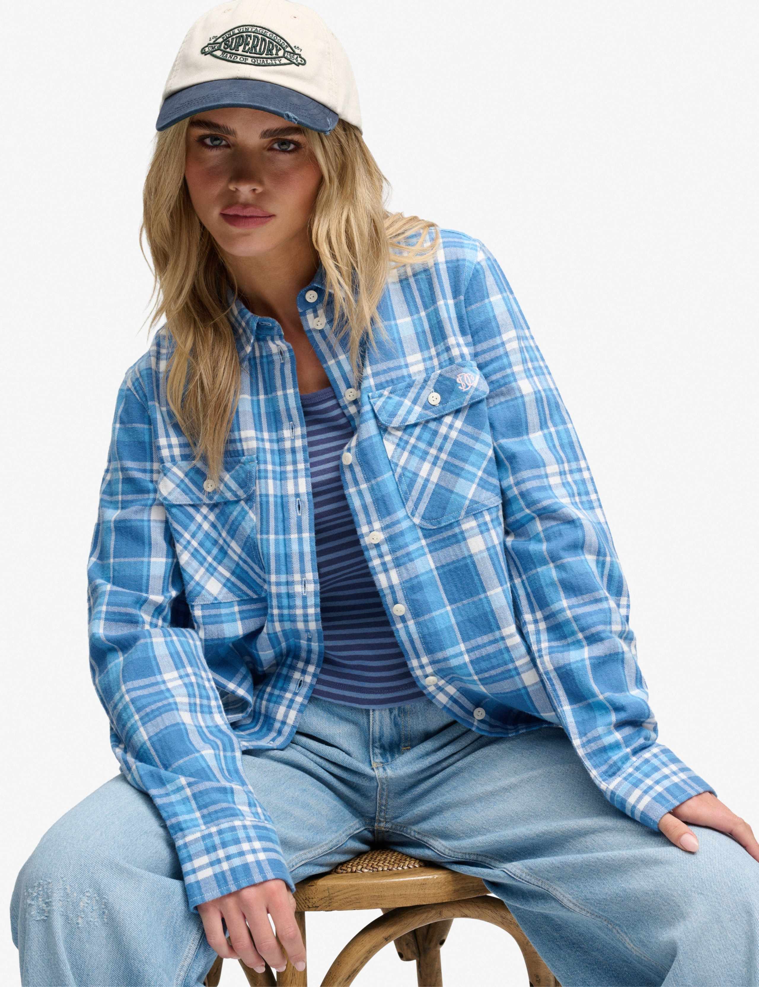Pure Cotton Checked Flannel Relaxed Shirt 2 of 5