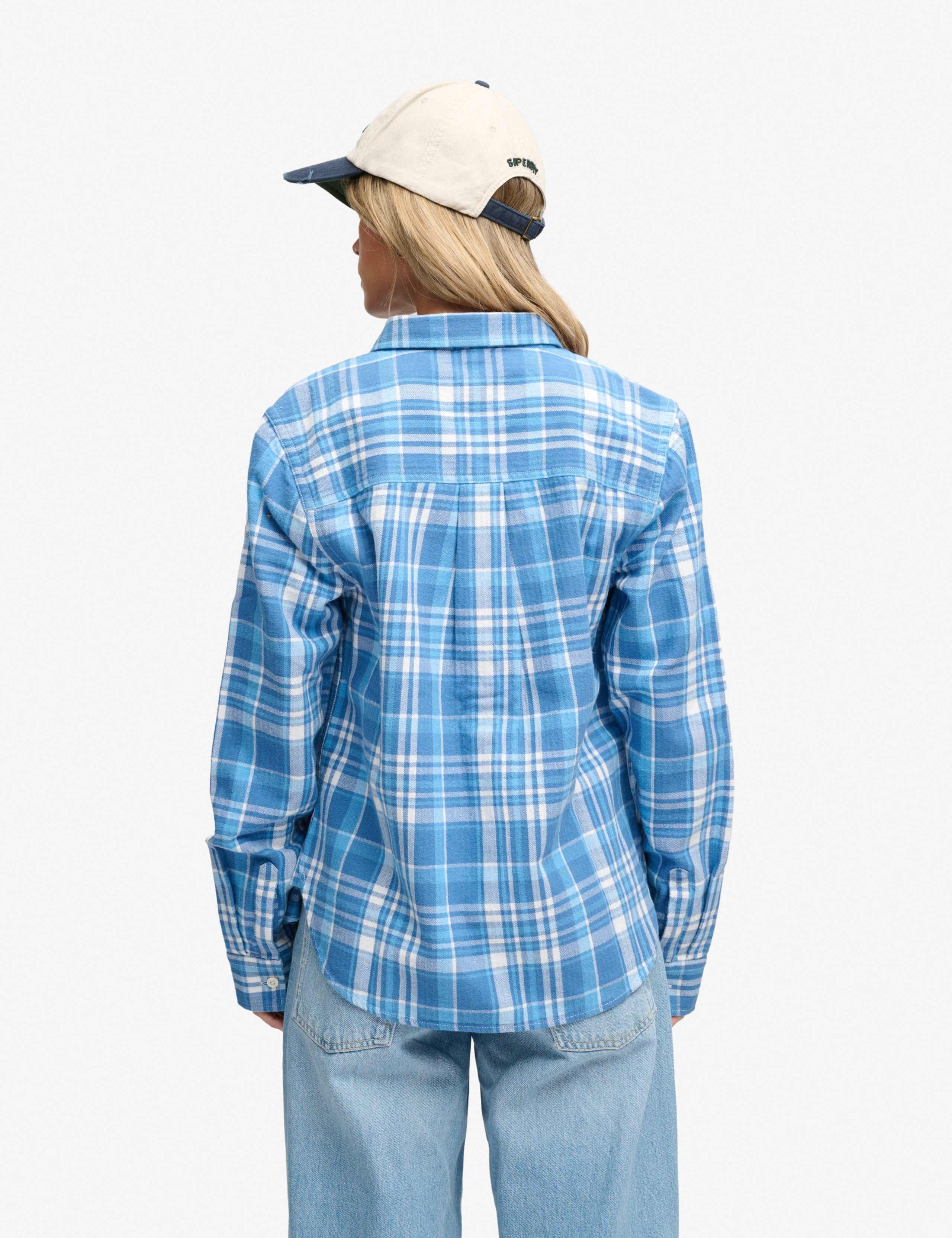 Pure Cotton Checked Flannel Relaxed Shirt 3 of 5