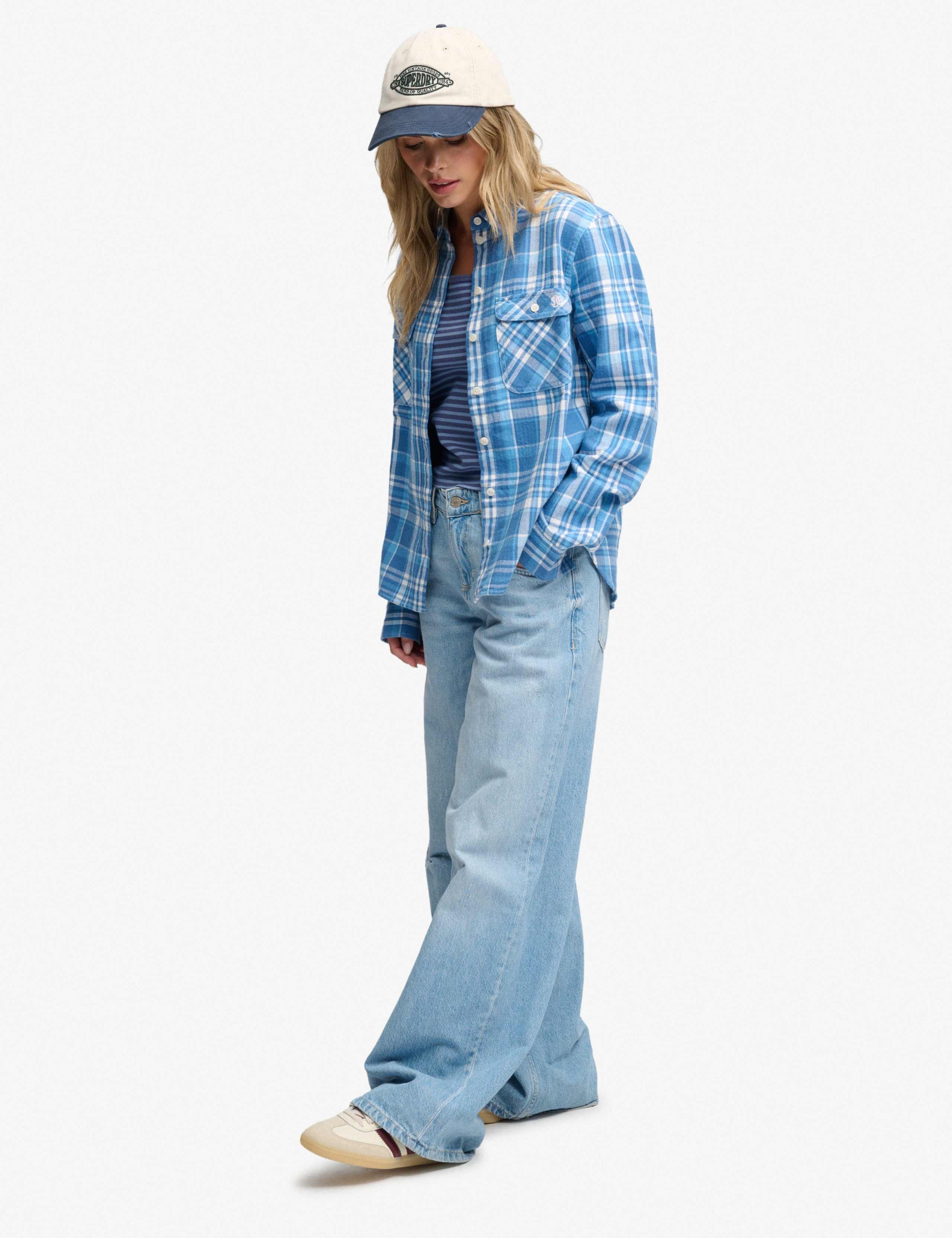 Pure Cotton Checked Flannel Relaxed Shirt 4 of 5
