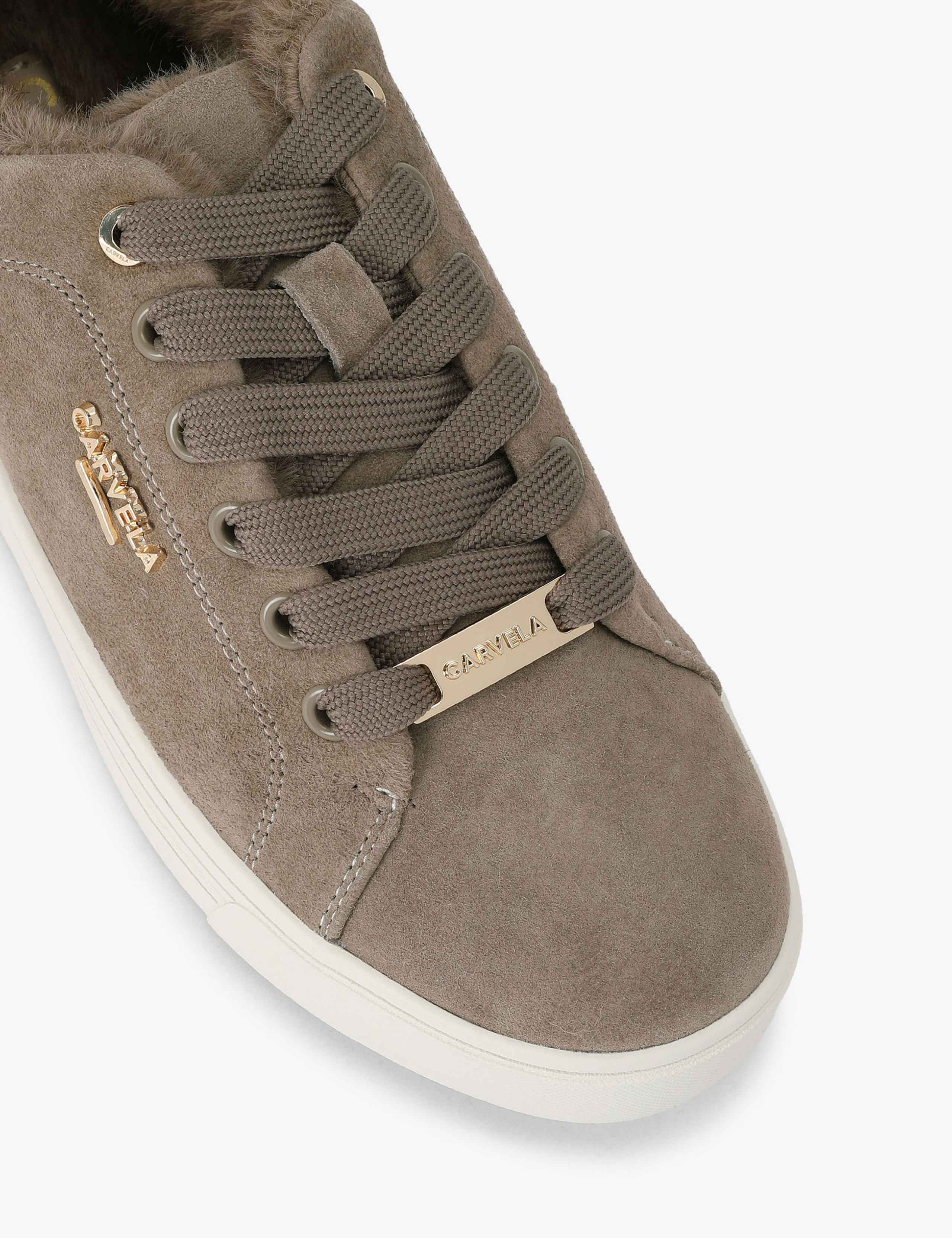 Suede Faux Fur Lined Trainers 3 of 4