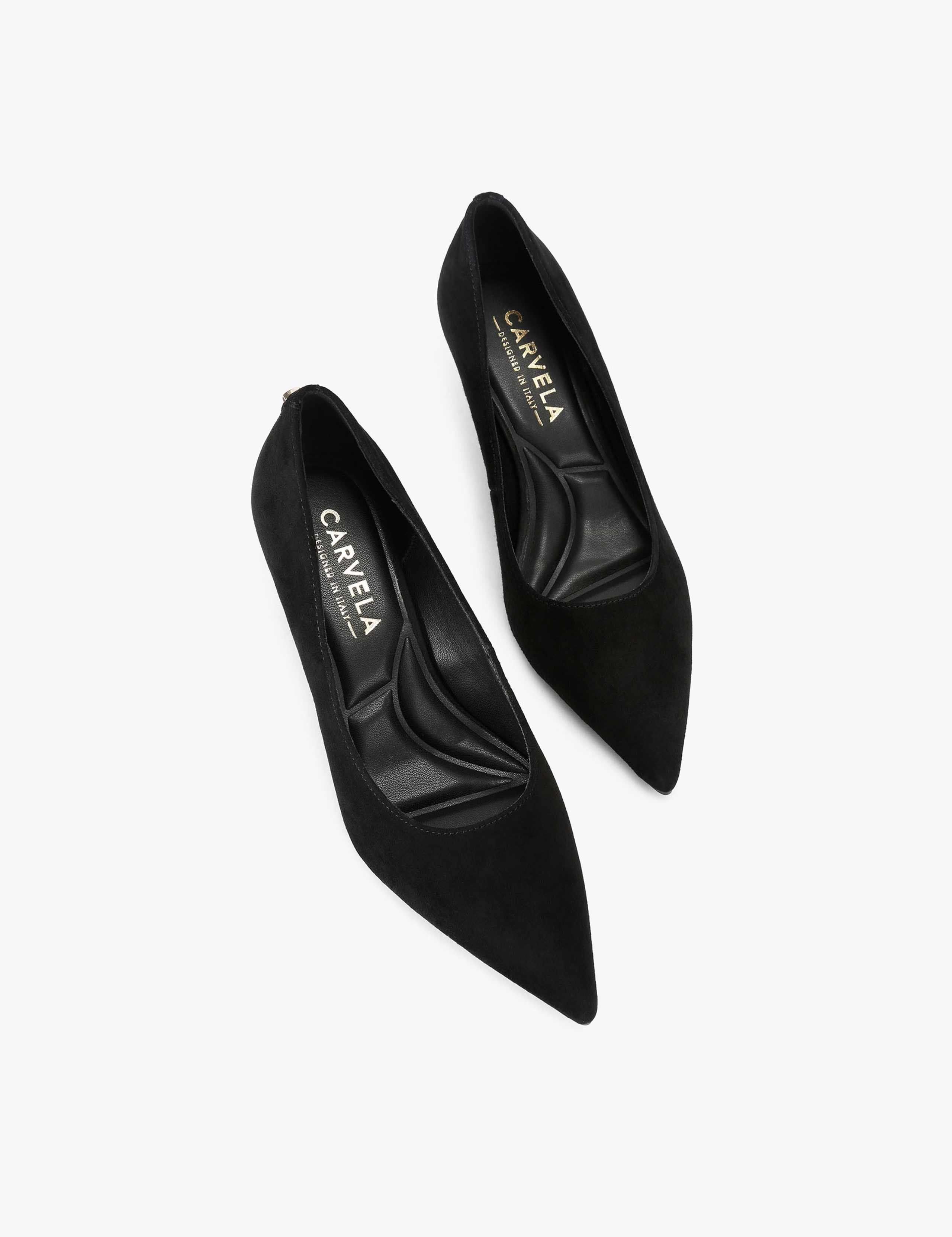 Suede Pointed Court Shoes 2 of 4