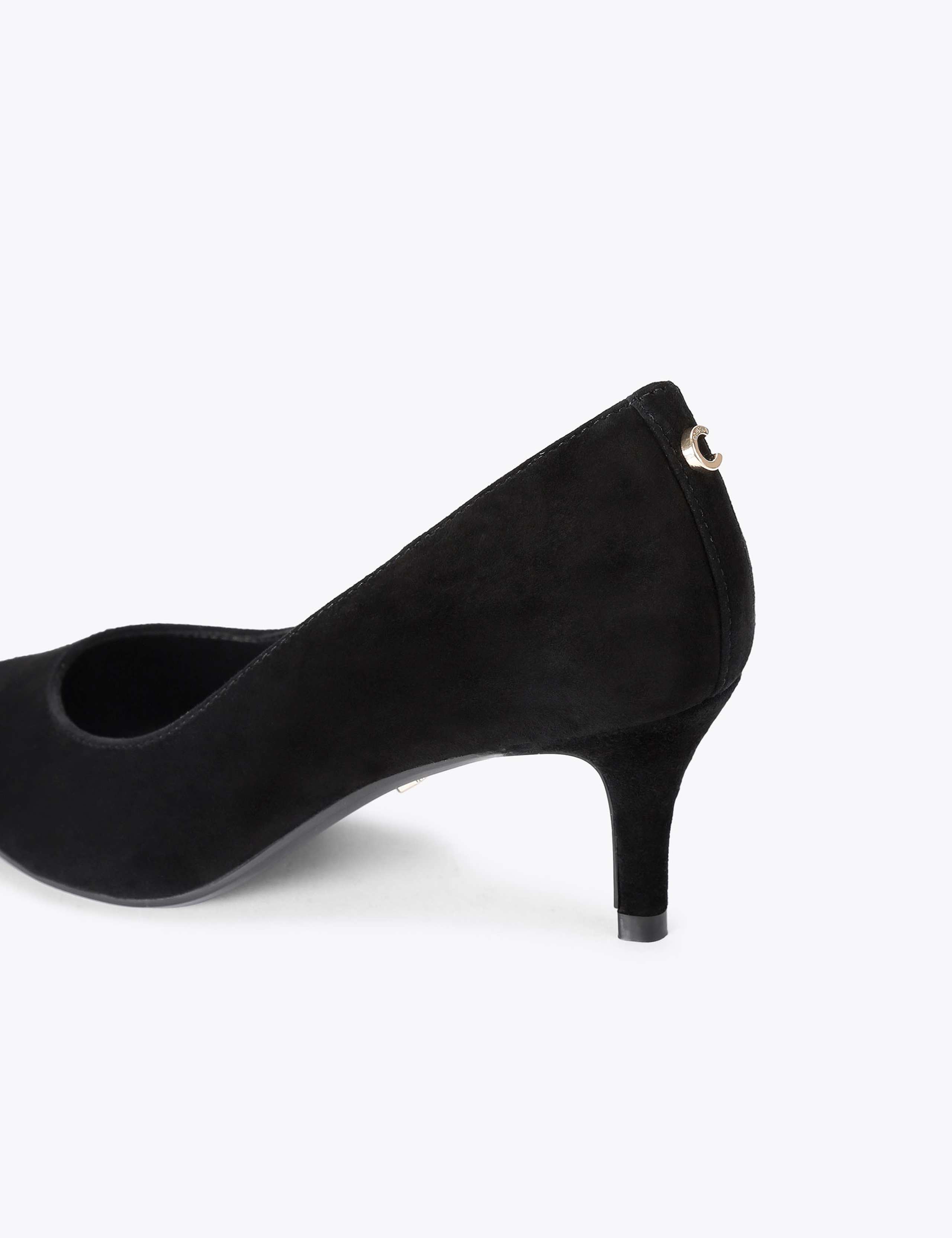 Suede Pointed Court Shoes 3 of 4