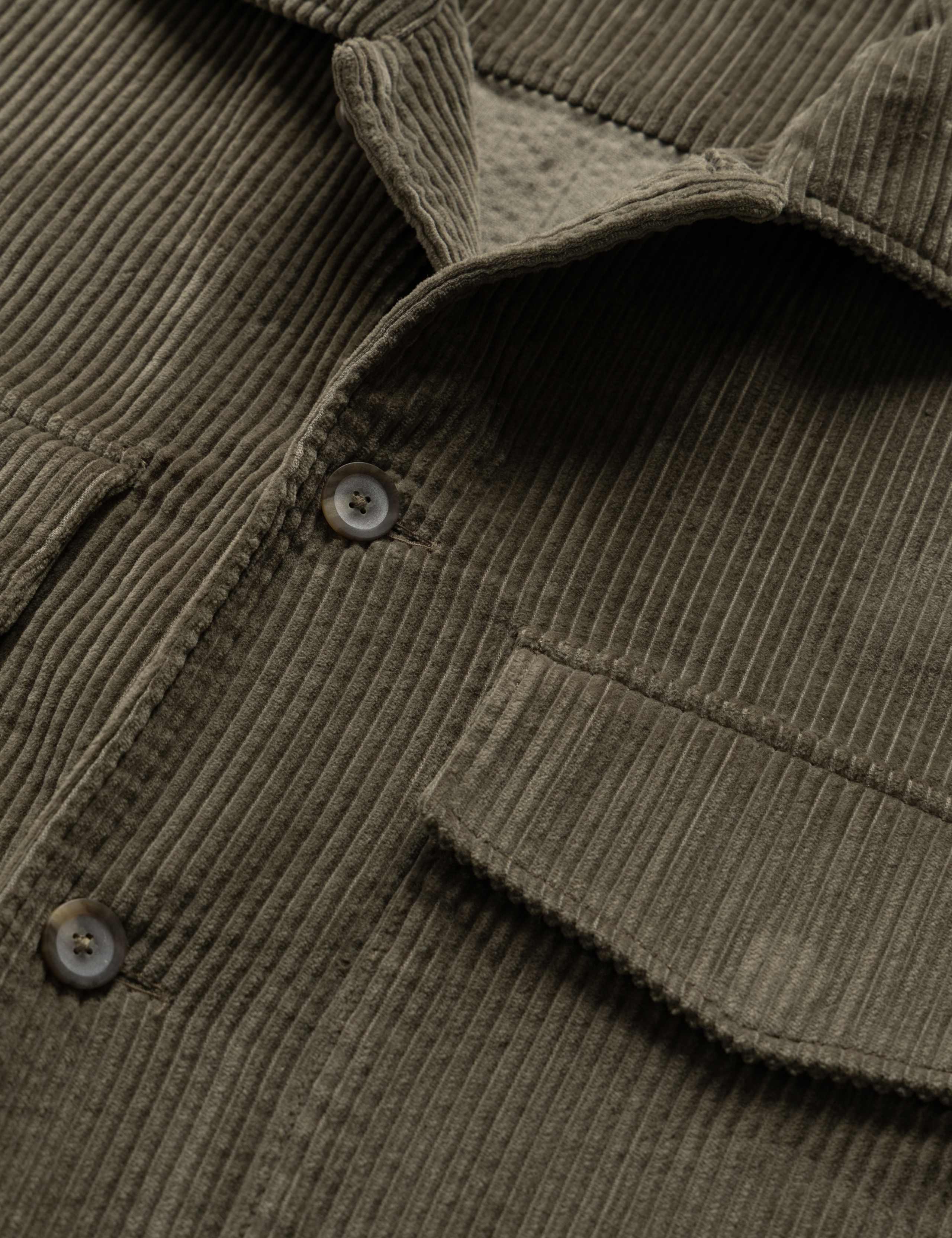 Relaxed Fit Corduroy Textured Overshirt 6 of 6