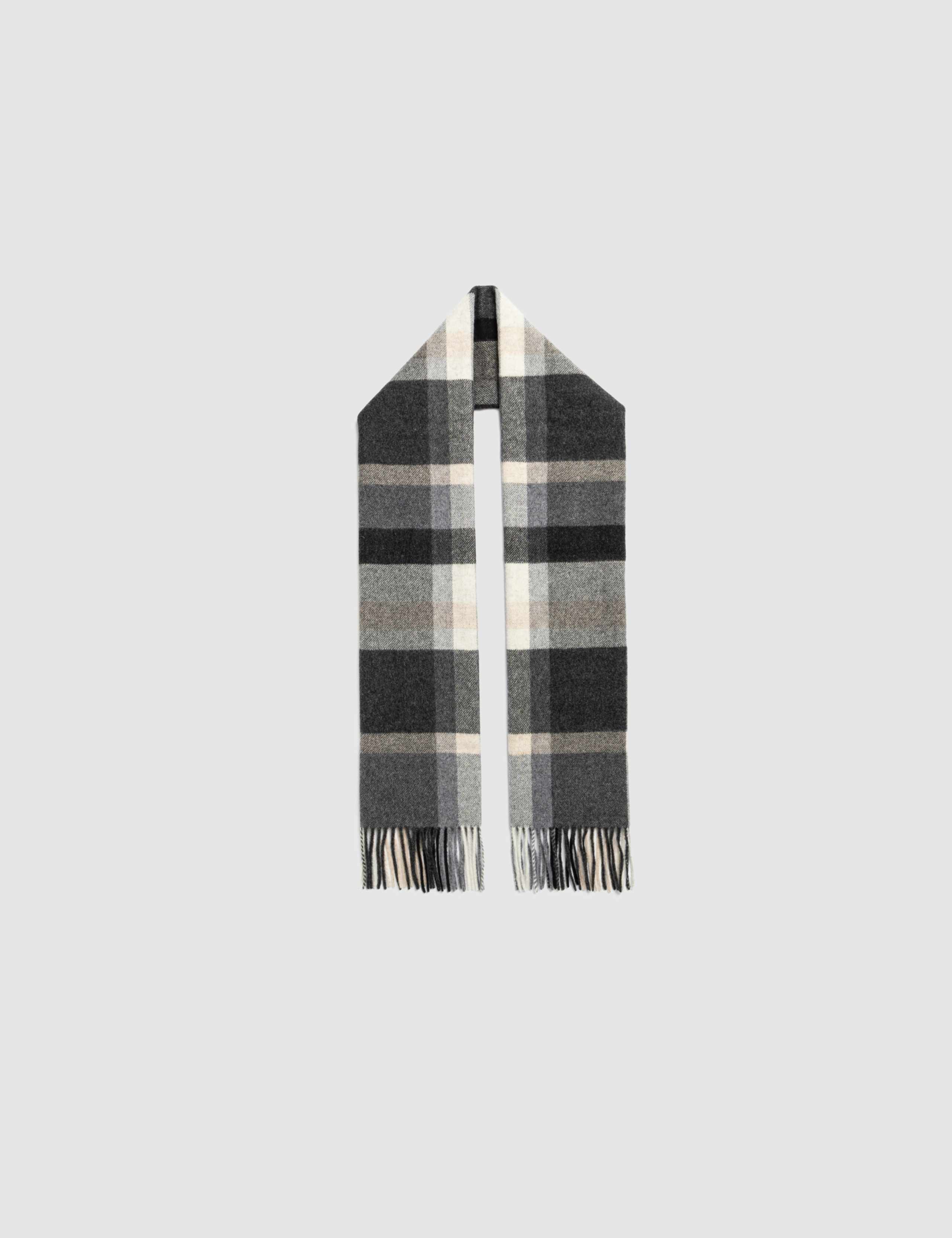 Pure Wool Checked Scarf 2 of 3