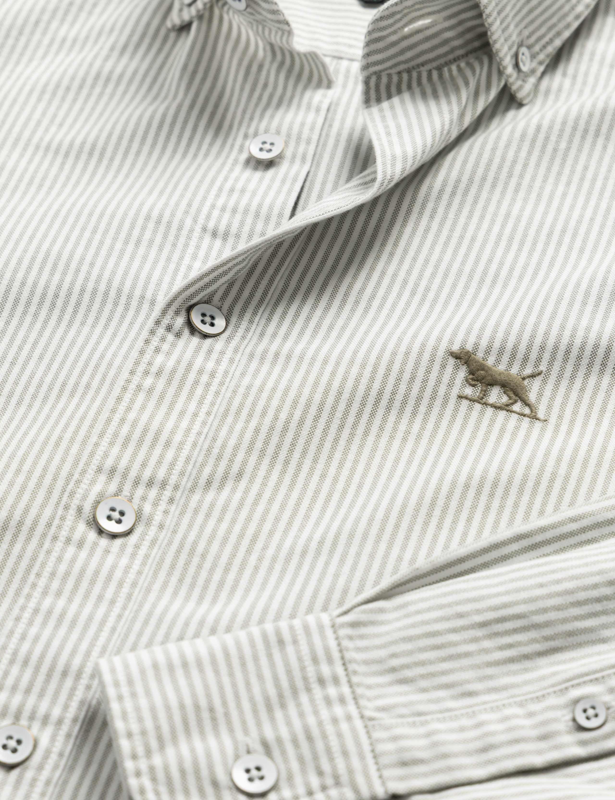 Slim Fit Pure Cotton Striped Shirt 6 of 6