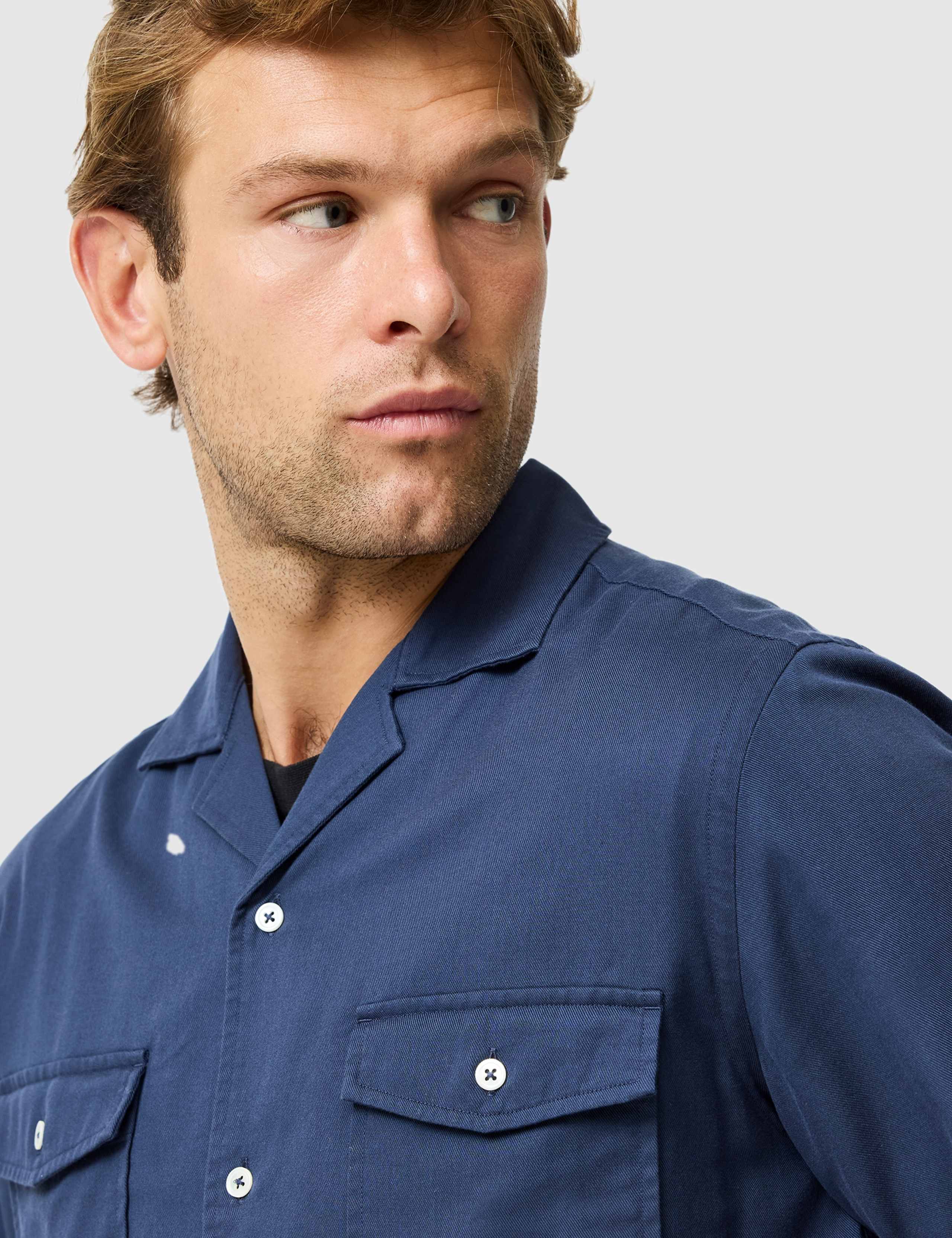 Salt Lake Cotton Blend Twill Overshirt 3 of 7