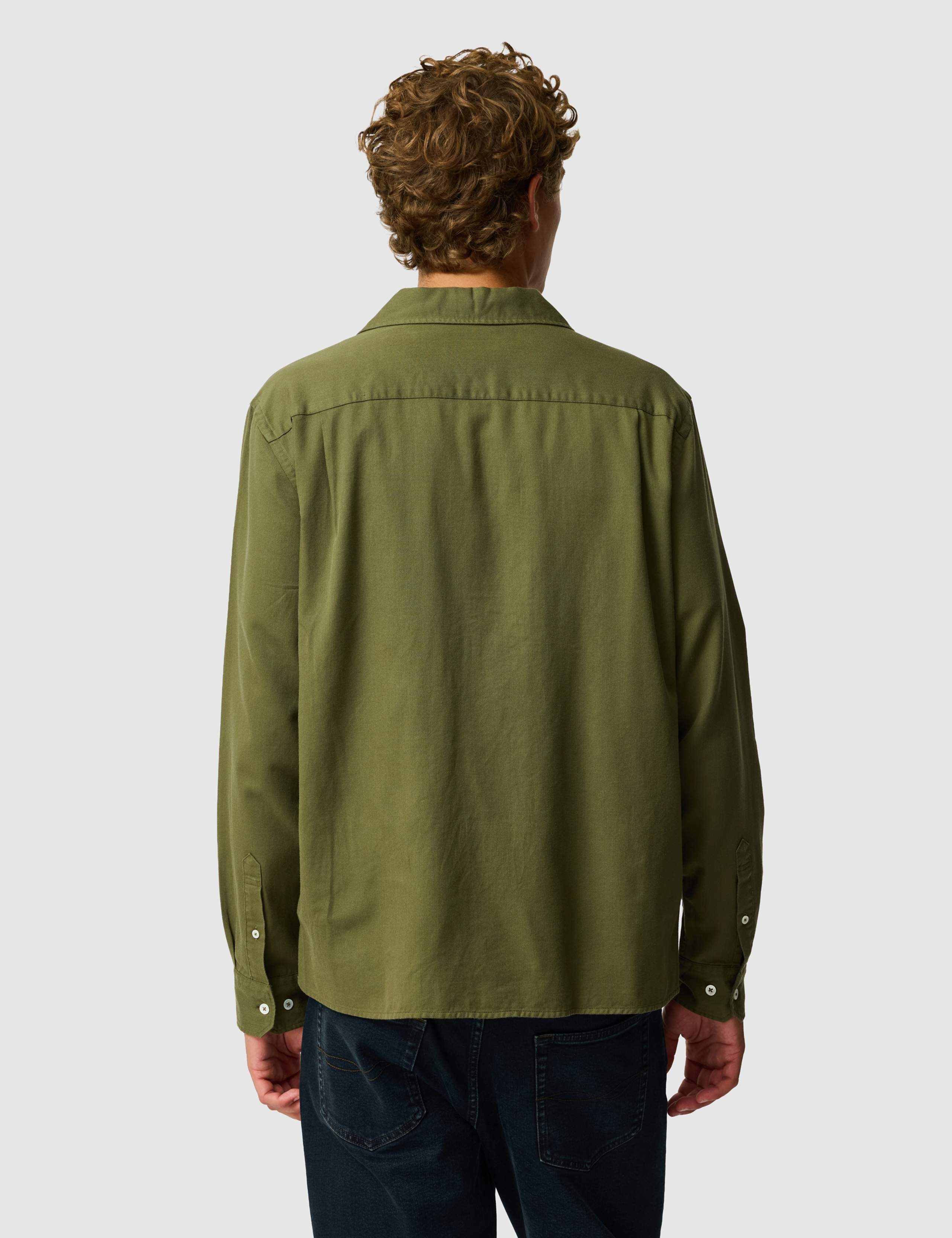 Salt Lake Cotton Blend Twill Overshirt 3 of 6