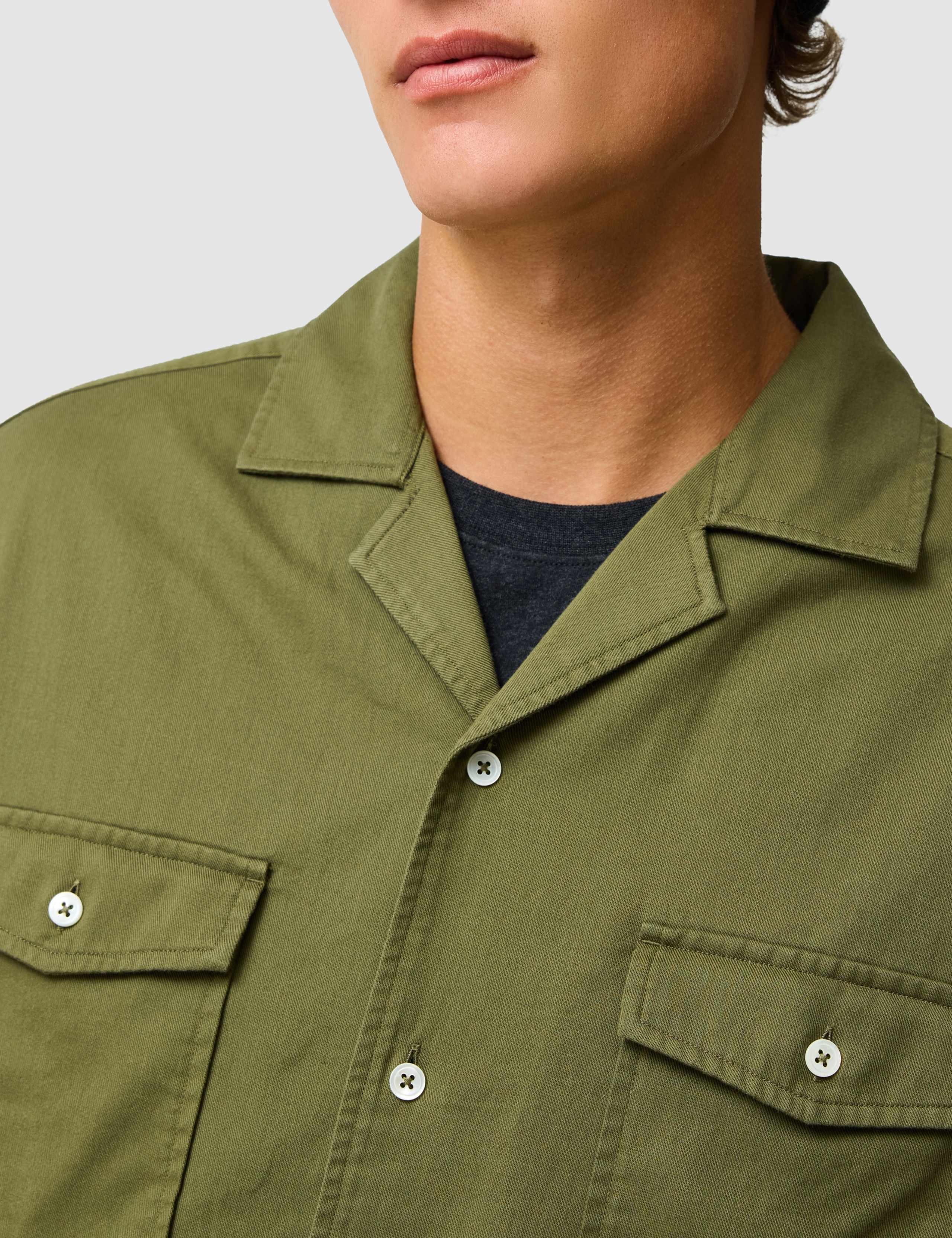 Salt Lake Cotton Blend Twill Overshirt 4 of 6
