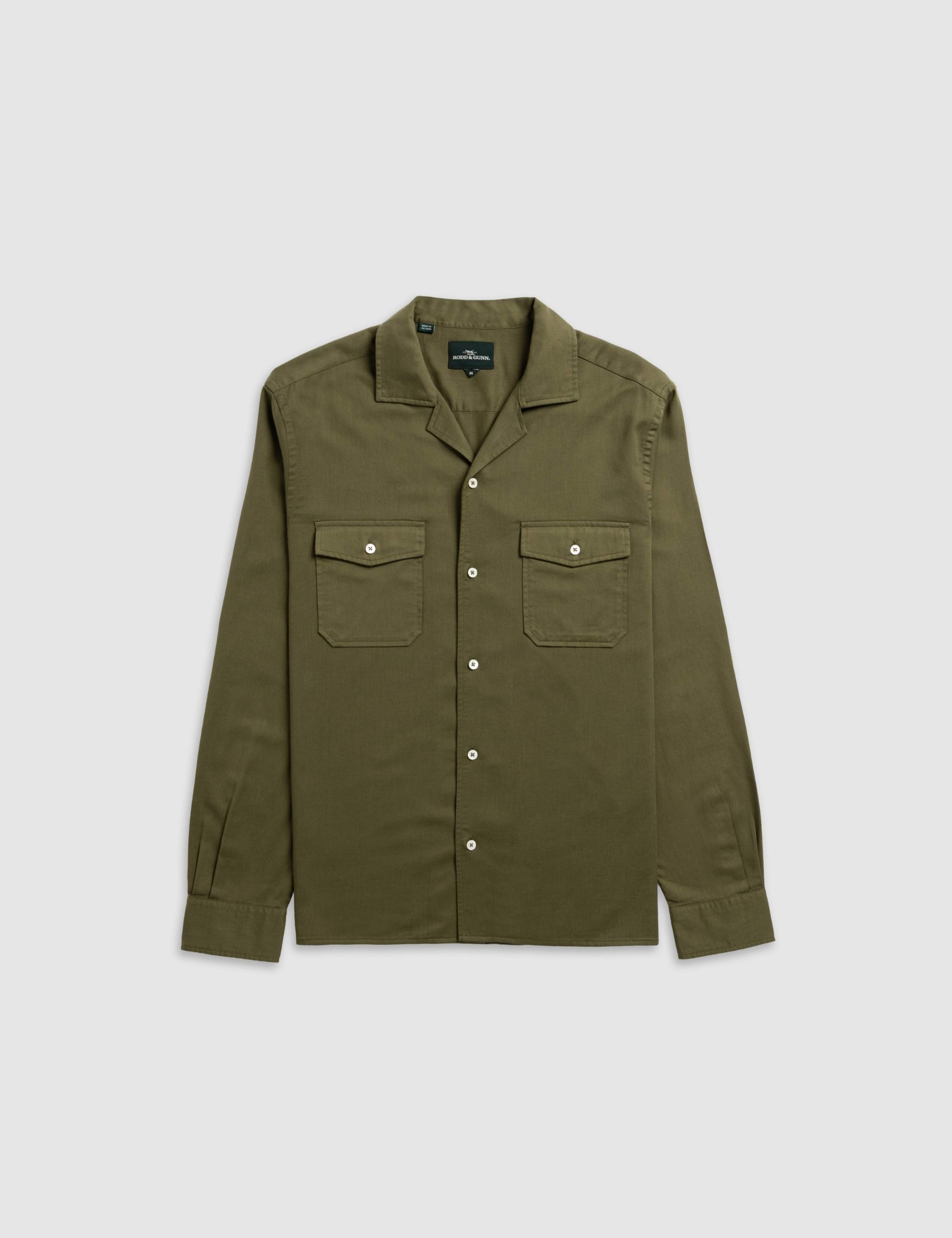 Salt Lake Cotton Blend Twill Overshirt 5 of 6