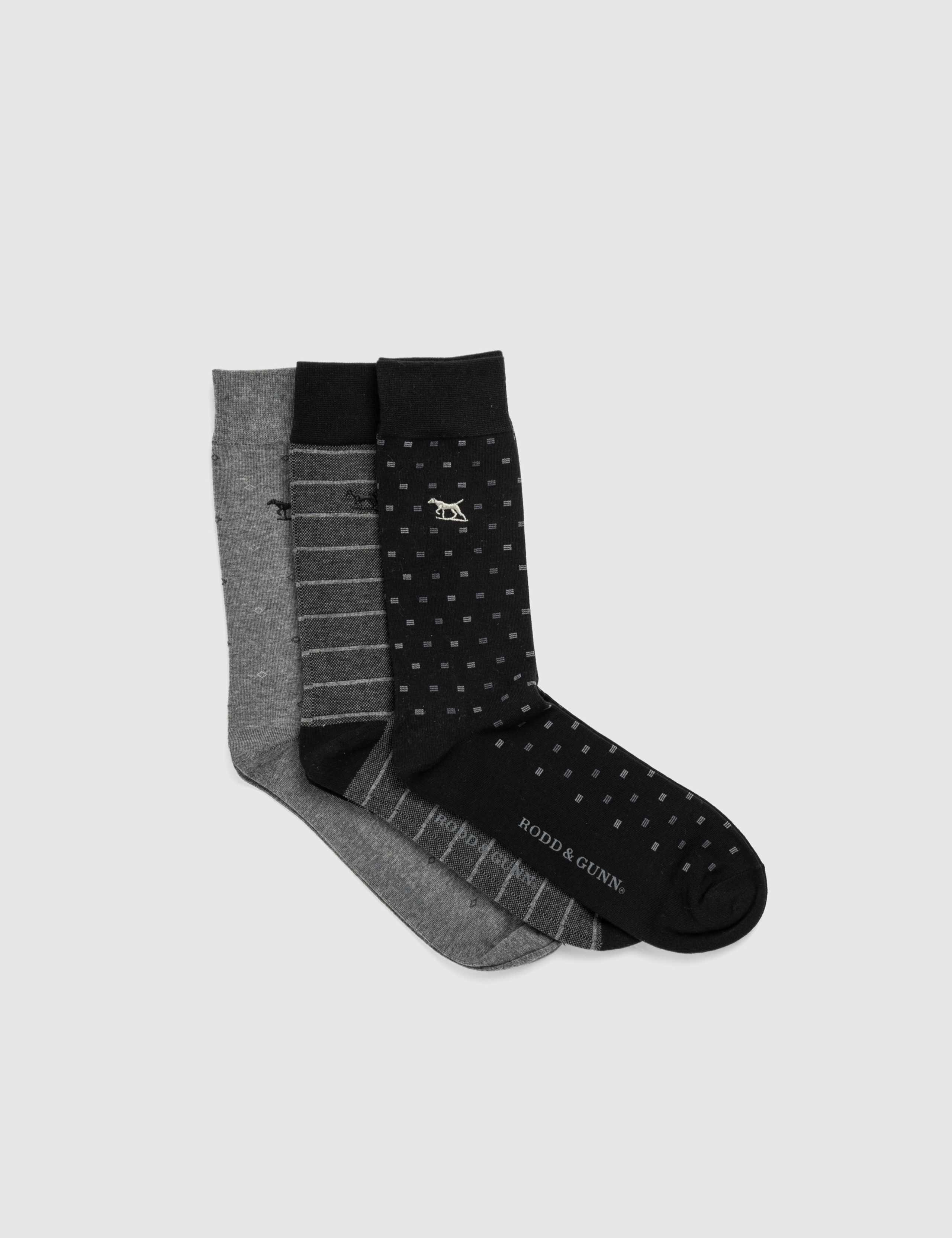3 Pack Patterned Cotton Rich Socks 2 of 3