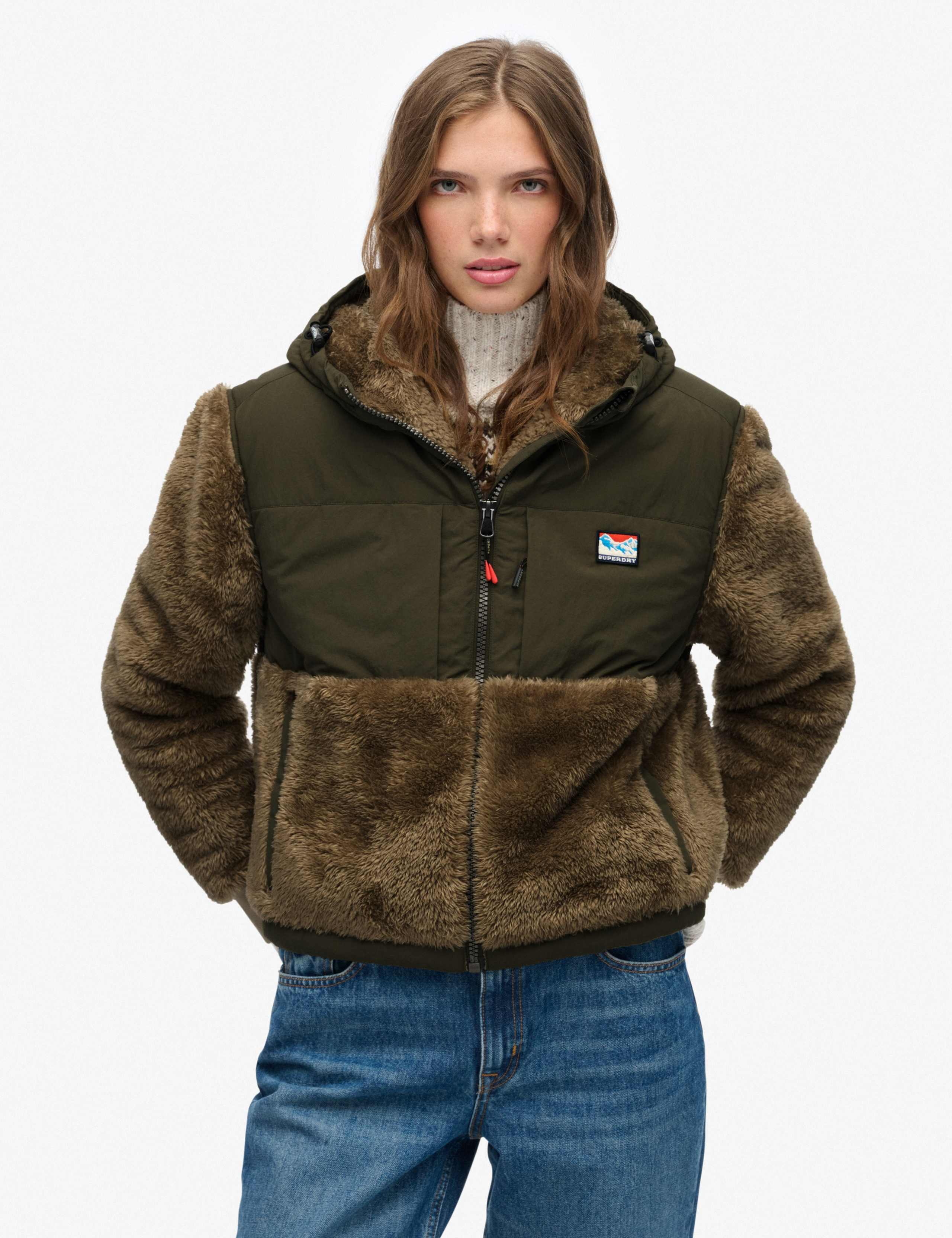 Hooded Zip Up High Neck Jacket 4 of 7