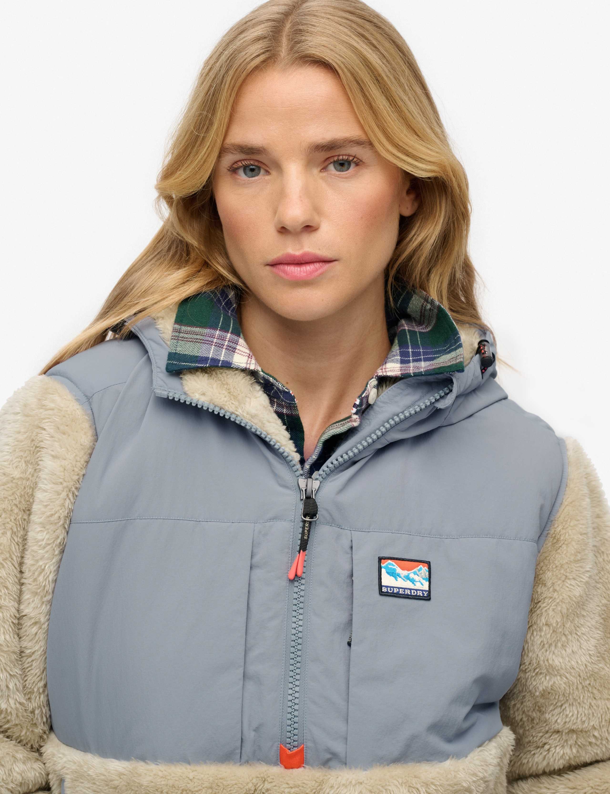 Half Zip Hooded Hybrid Fleece 6 of 6