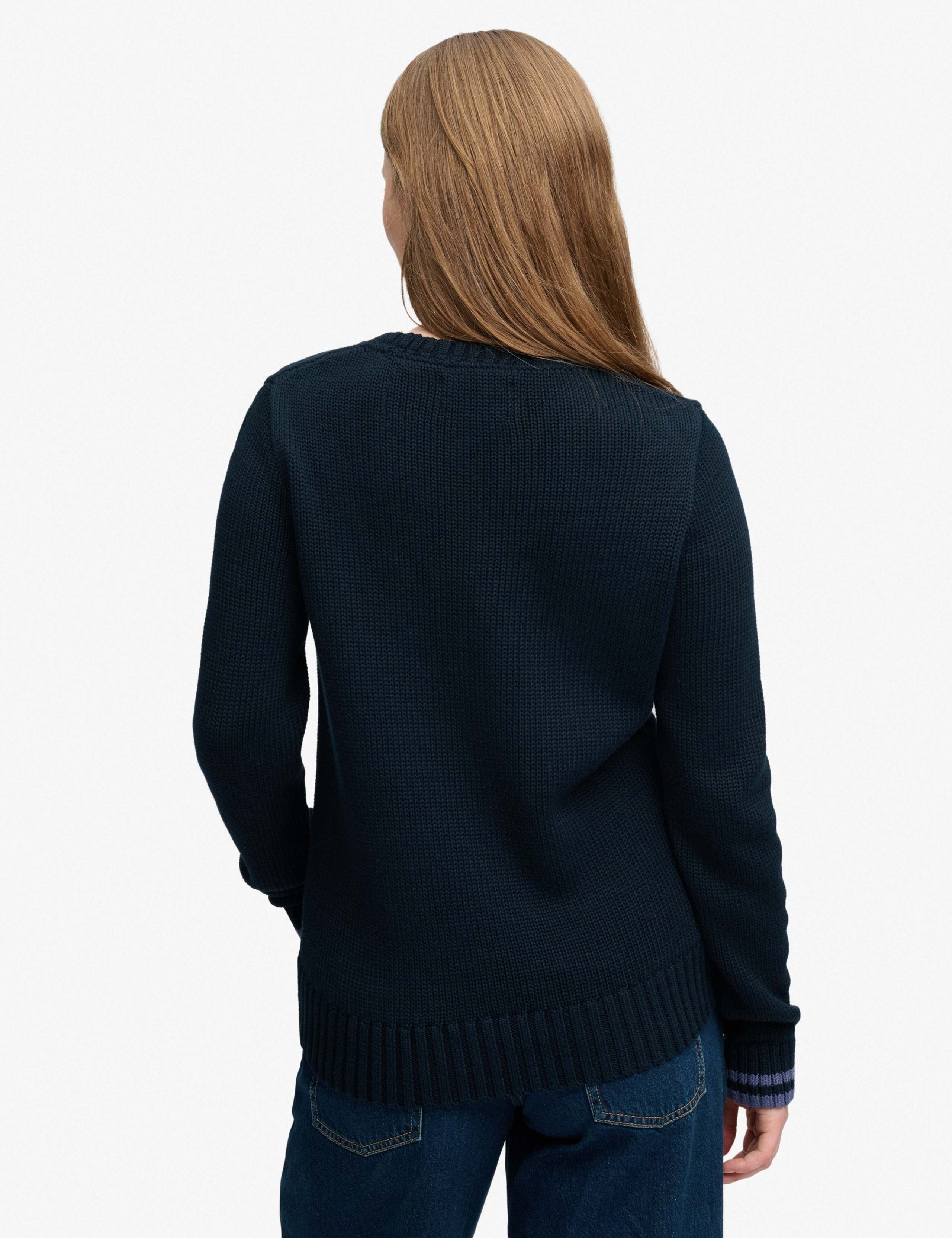 Pure Cotton Flag Knit Relaxed Jumper 3 of 5