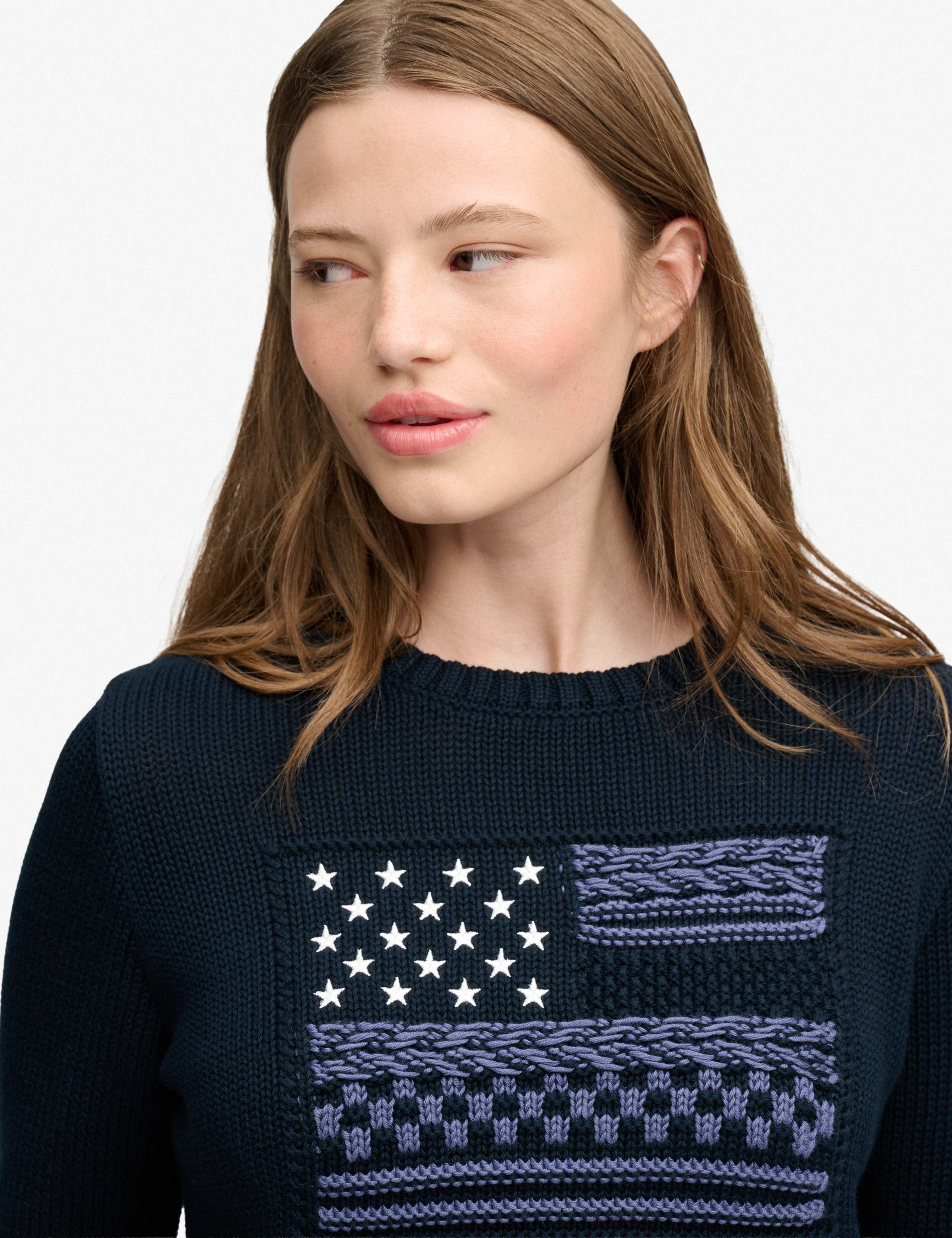 Pure Cotton Flag Knit Relaxed Jumper 5 of 5