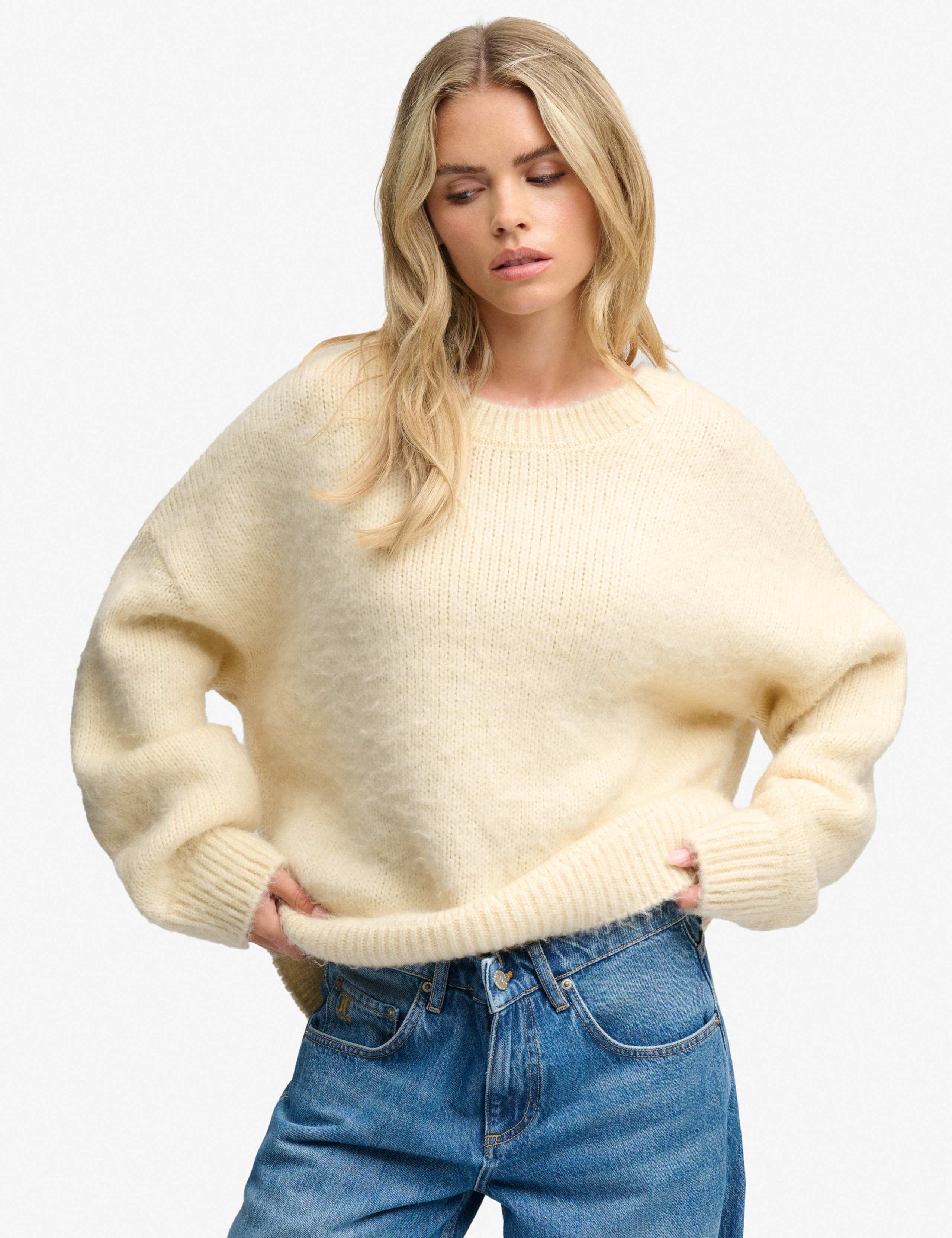 Slouchy Brushed Oversized Jumper 1 of 7
