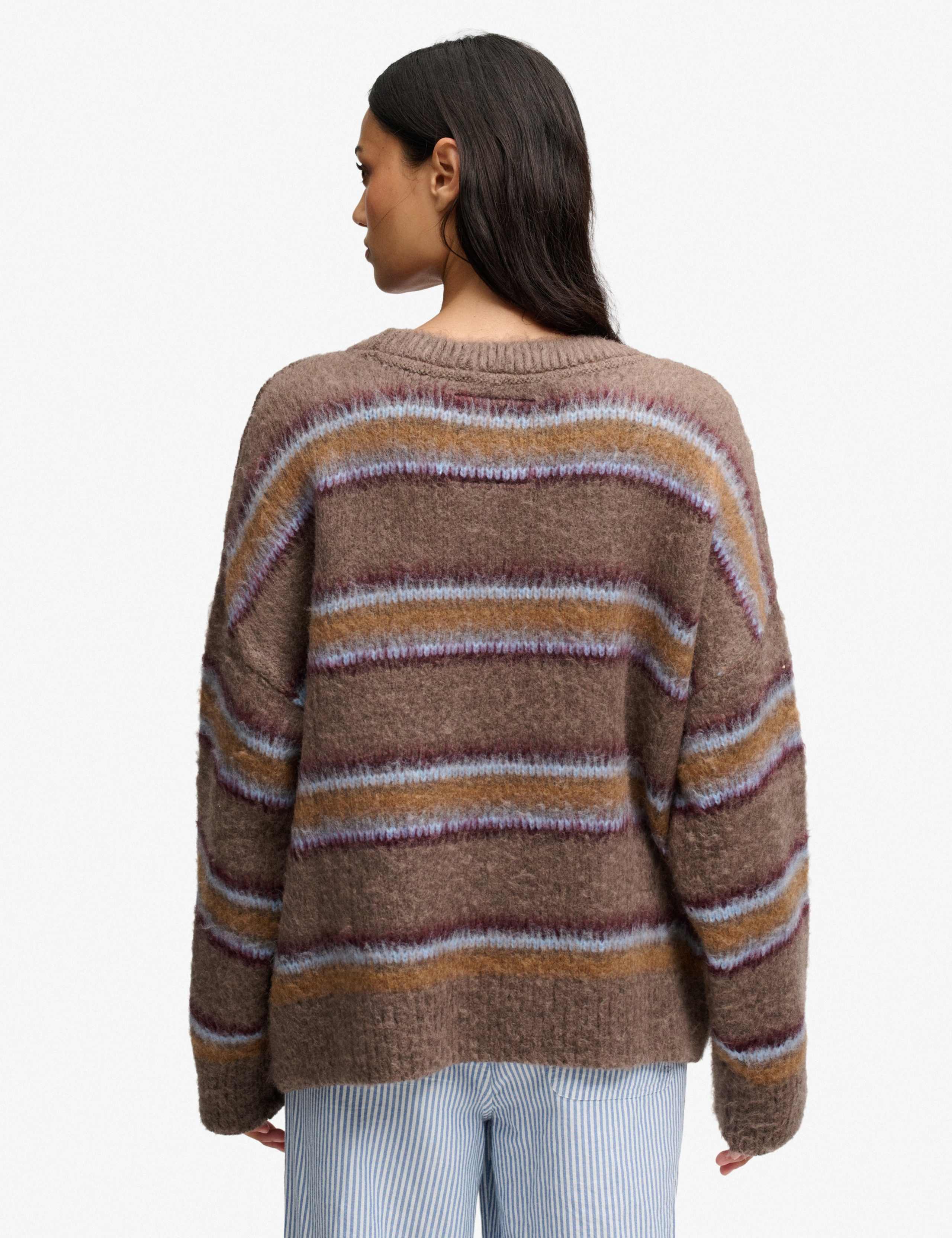 Brushed Striped Relaxed Jumper 4 of 7