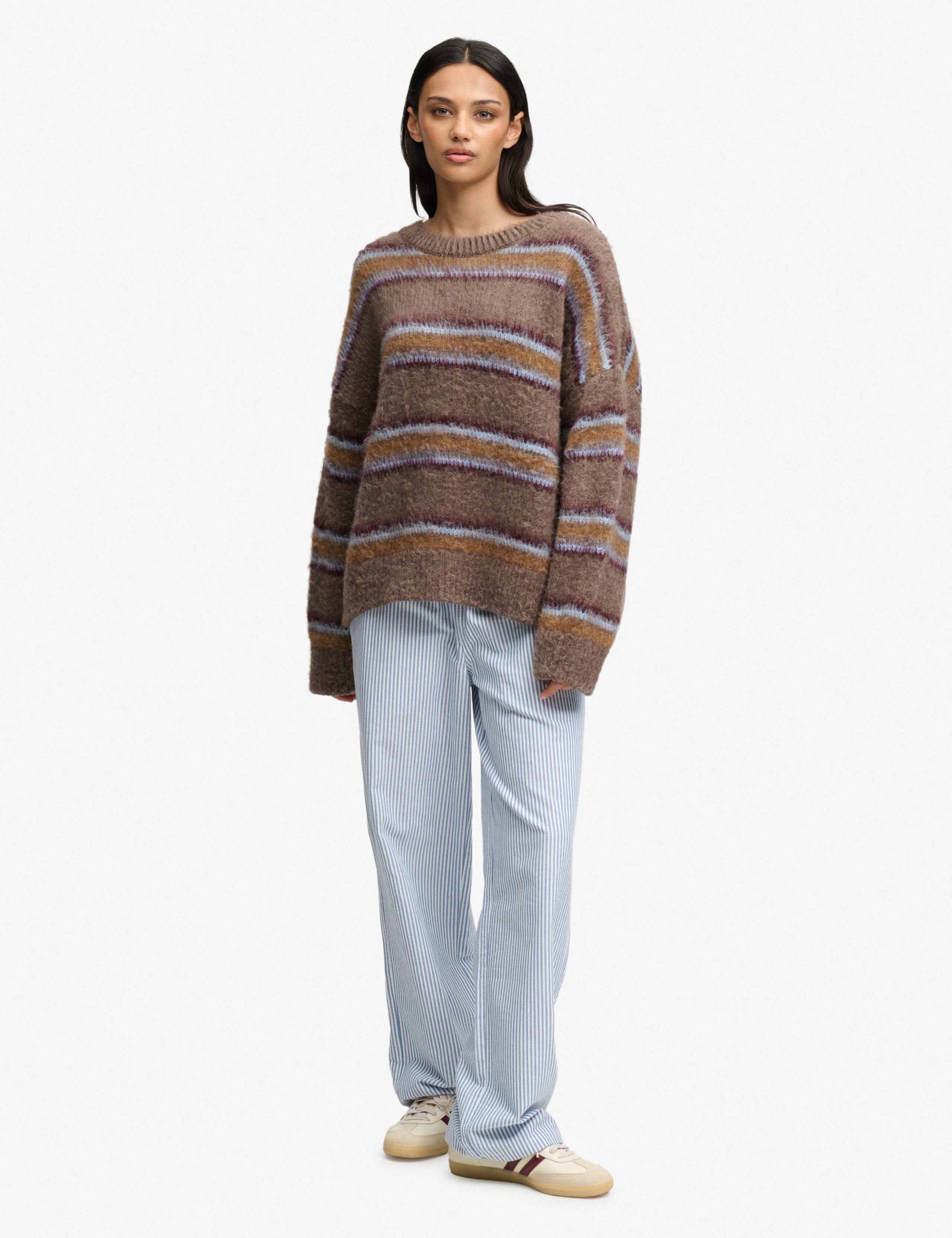 Brushed Striped Relaxed Jumper 5 of 7