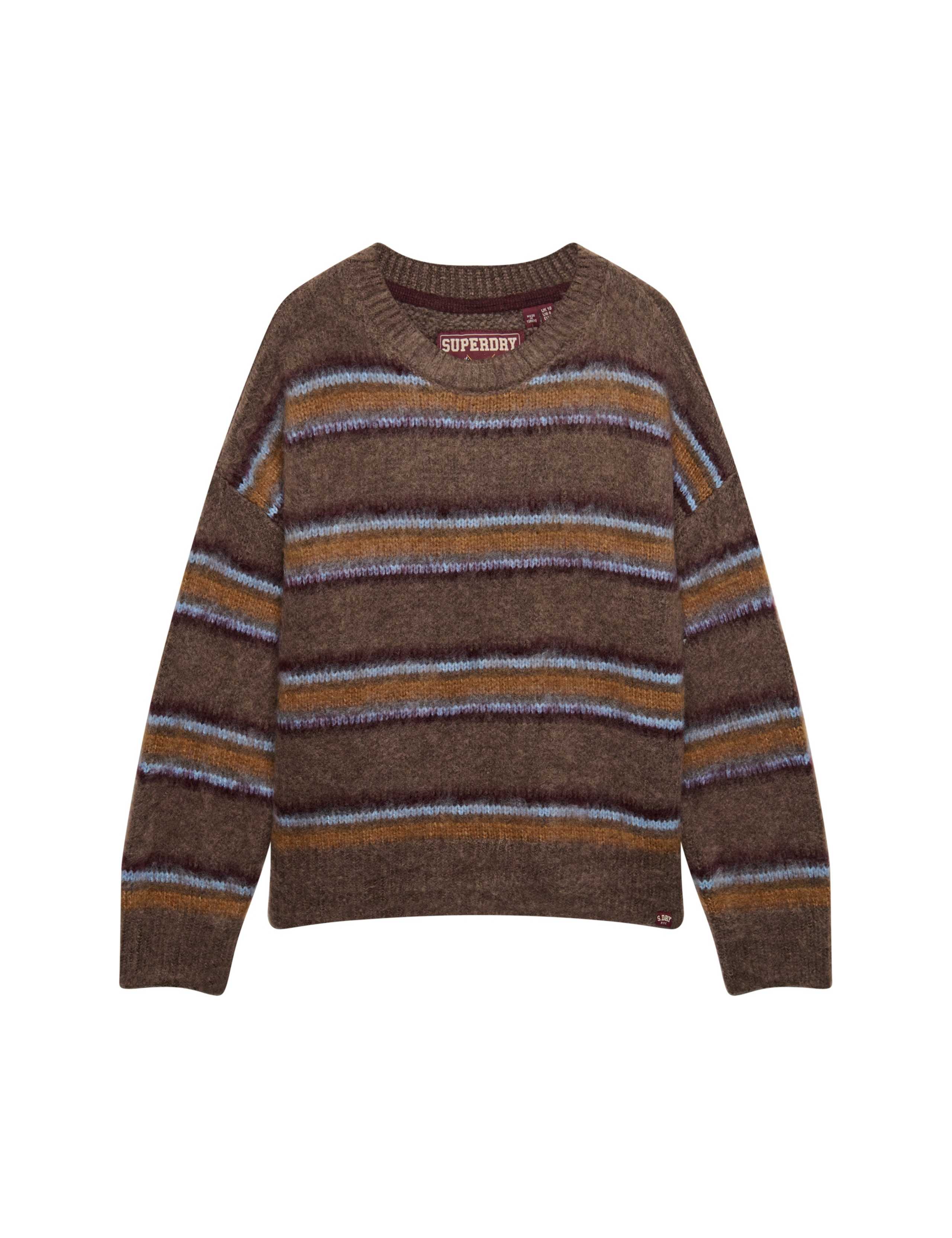 Brushed Striped Relaxed Jumper 2 of 7