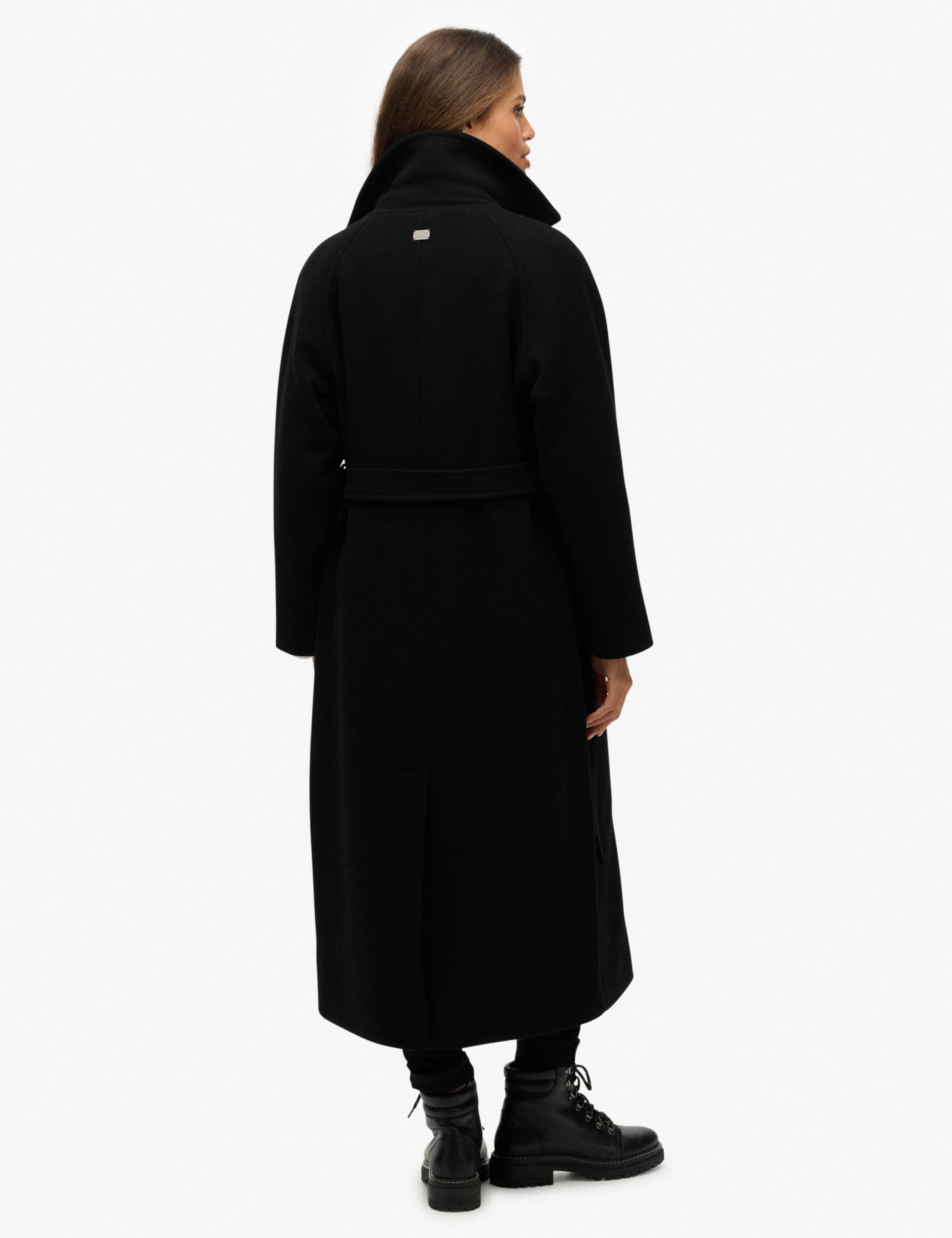 Wool Blend Wrap Coat 4 of 8
