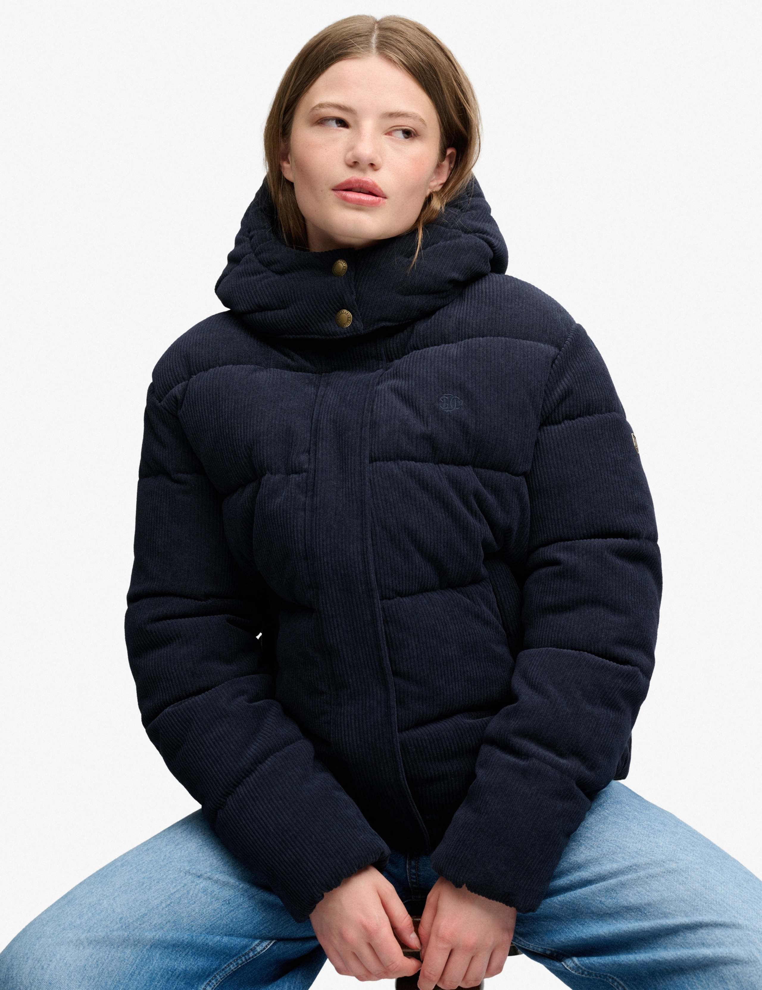 Cord Hooded Puffer Jacket 5 of 8