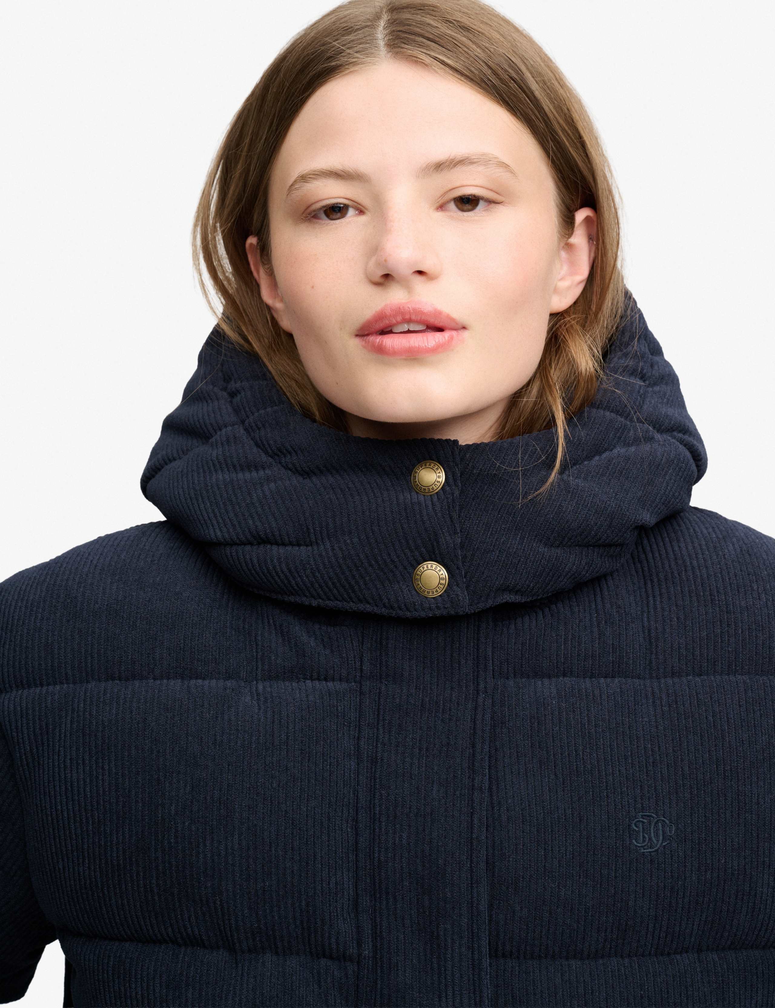Cord Hooded Puffer Jacket 7 of 8