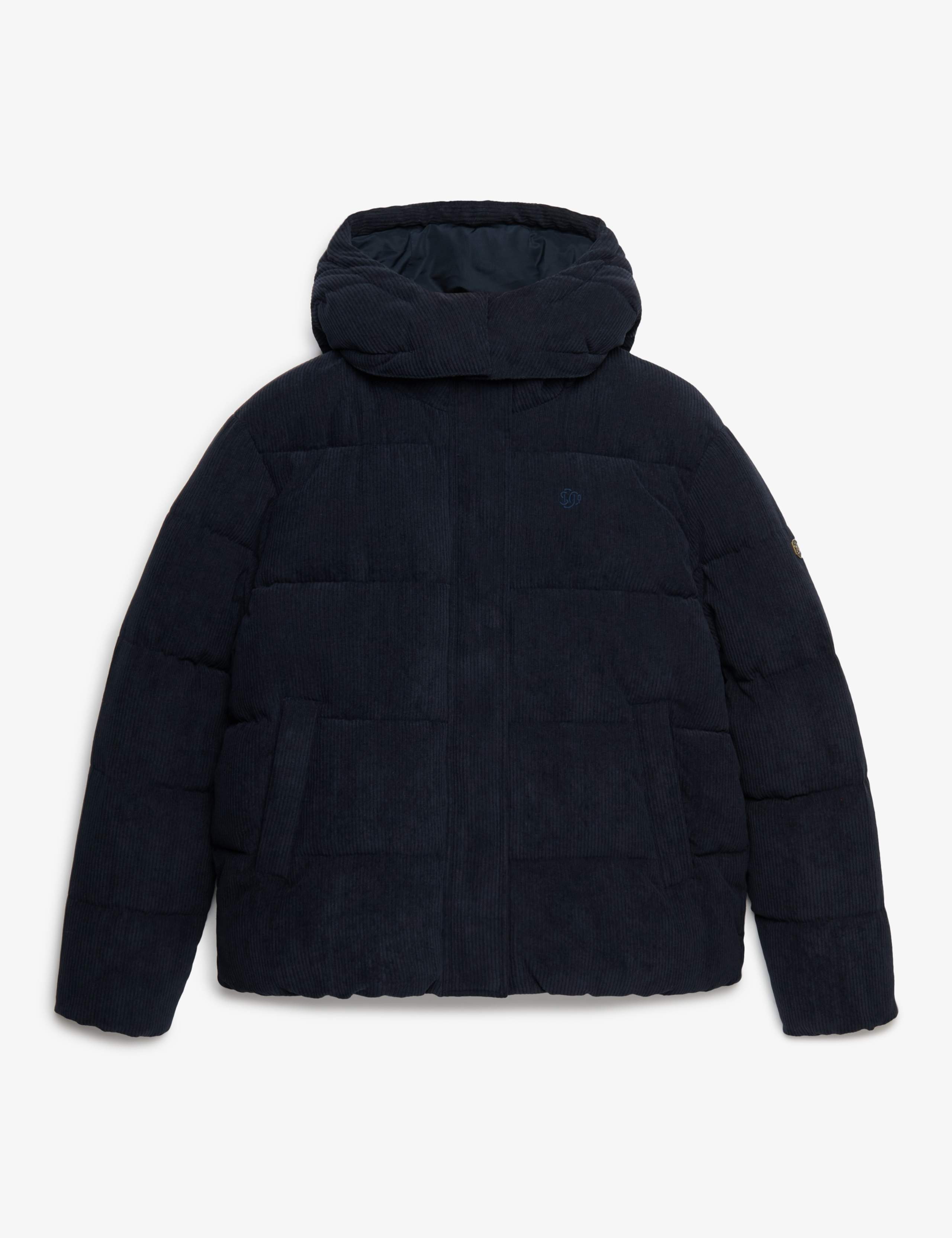 Cord Hooded Puffer Jacket 2 of 8