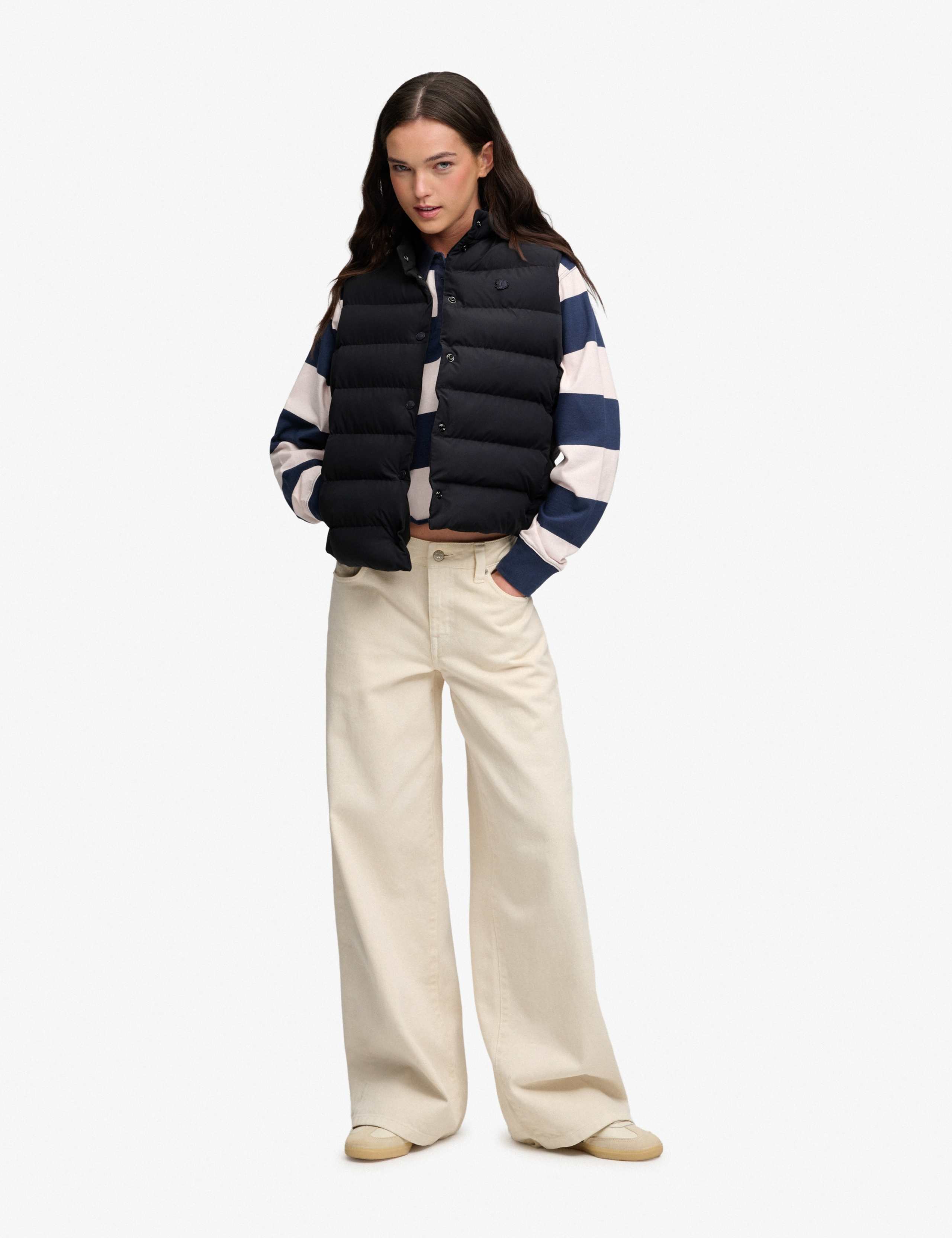Padded High Neck Cropped Gilet 2 of 7