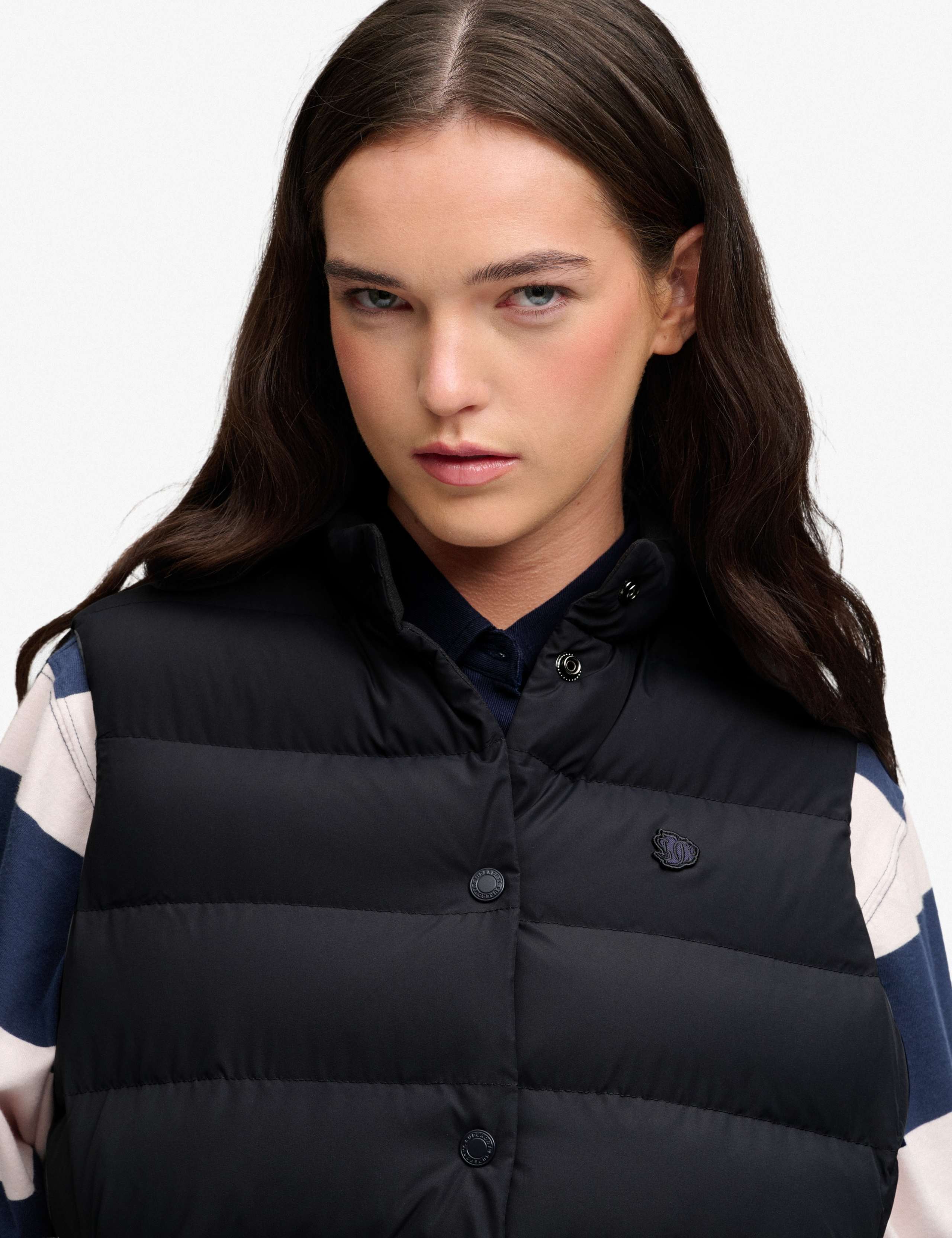 Padded High Neck Cropped Gilet 6 of 7