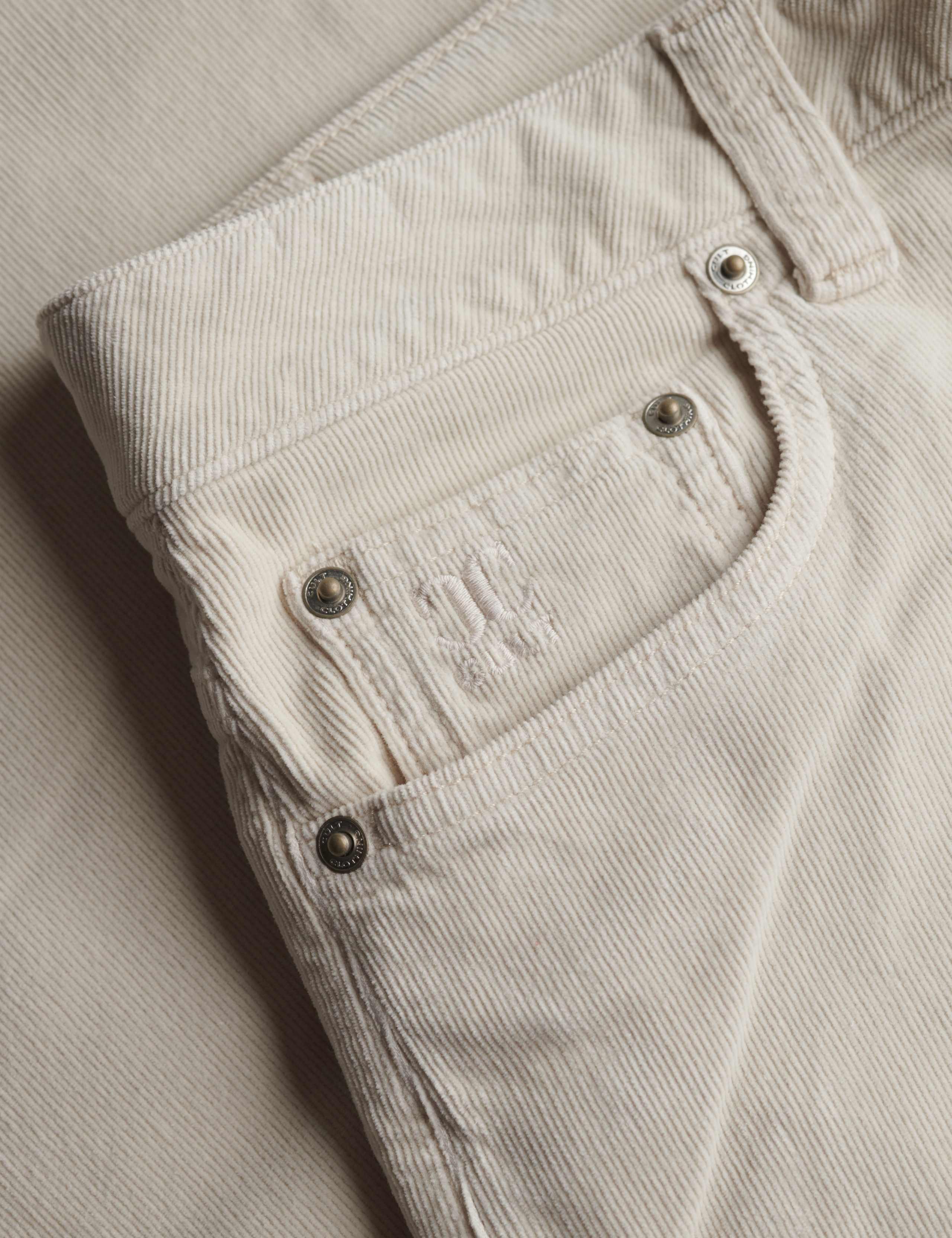 Cotton Rich Cord Textured Wide Leg Trousers 8 of 8