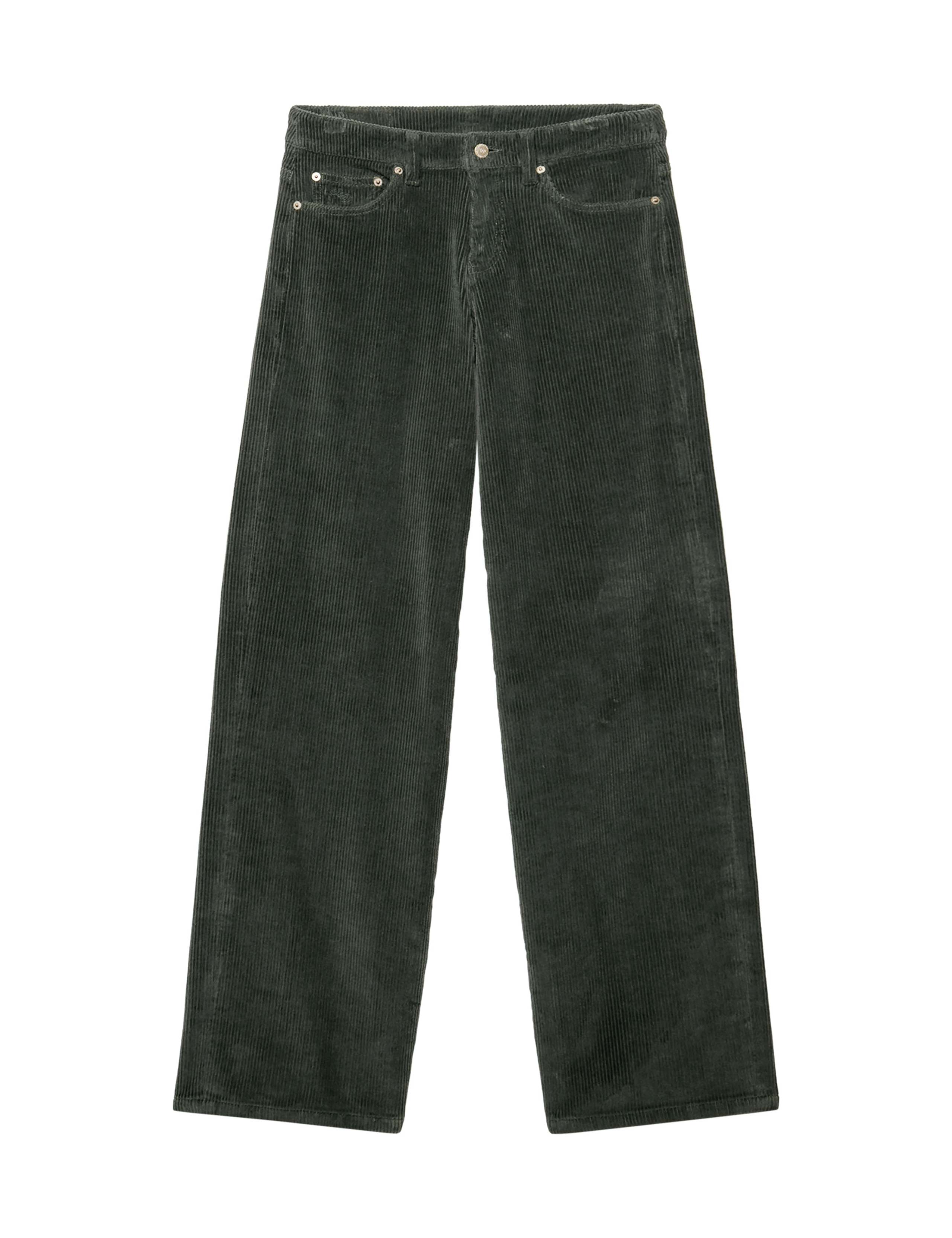 Pure Cotton Cord Textured Wide Leg Trousers 2 of 8