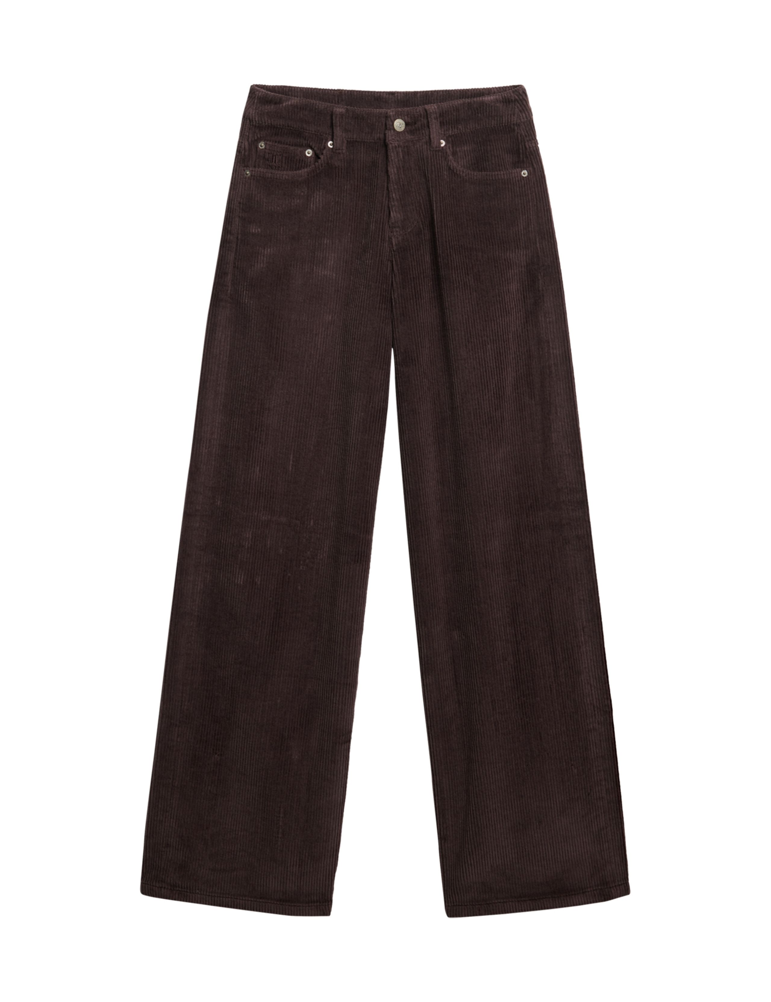 Pure Cotton Cord Textured Wide Leg Trousers 2 of 9