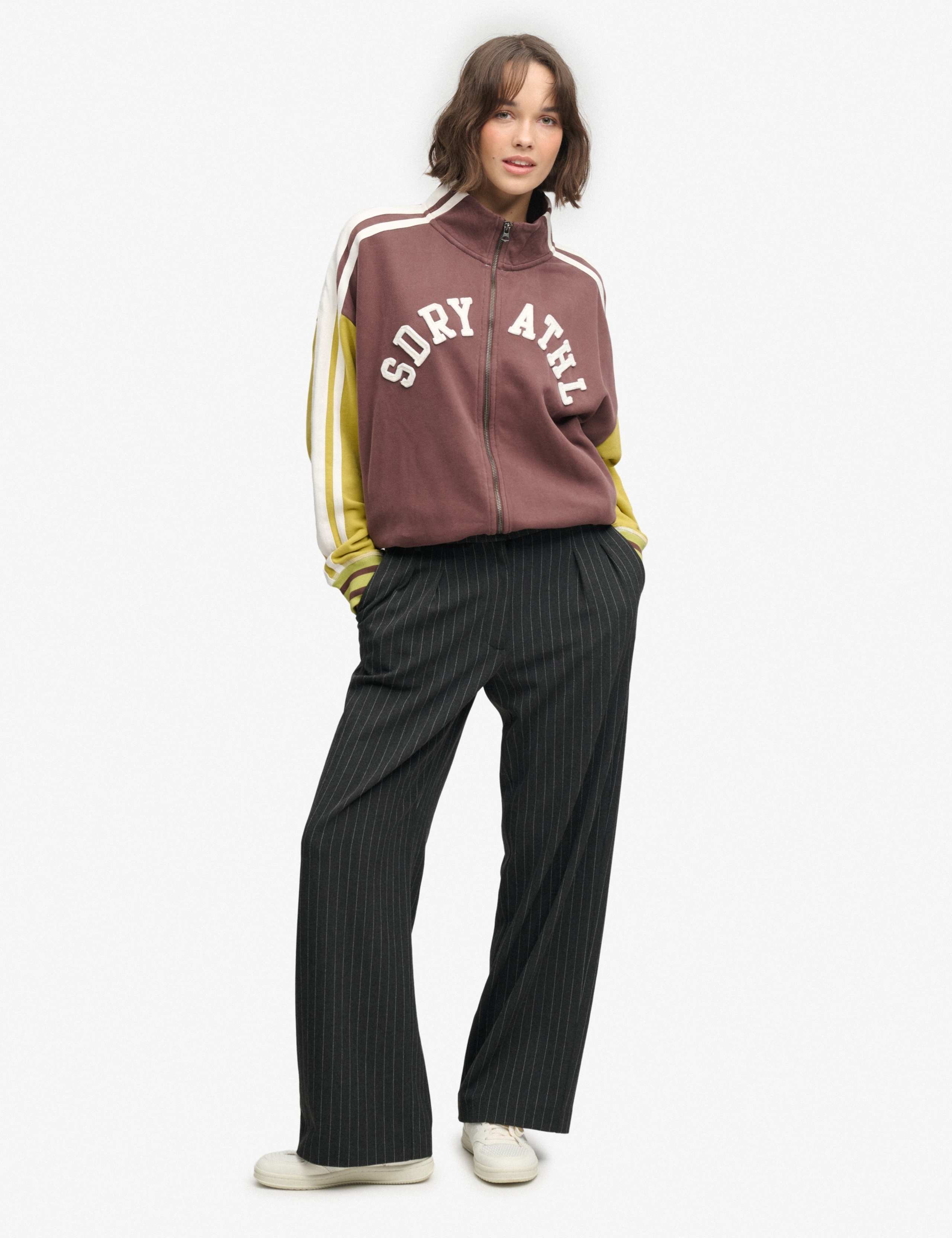 Pinstripe Straight Leg Trousers 3 of 6