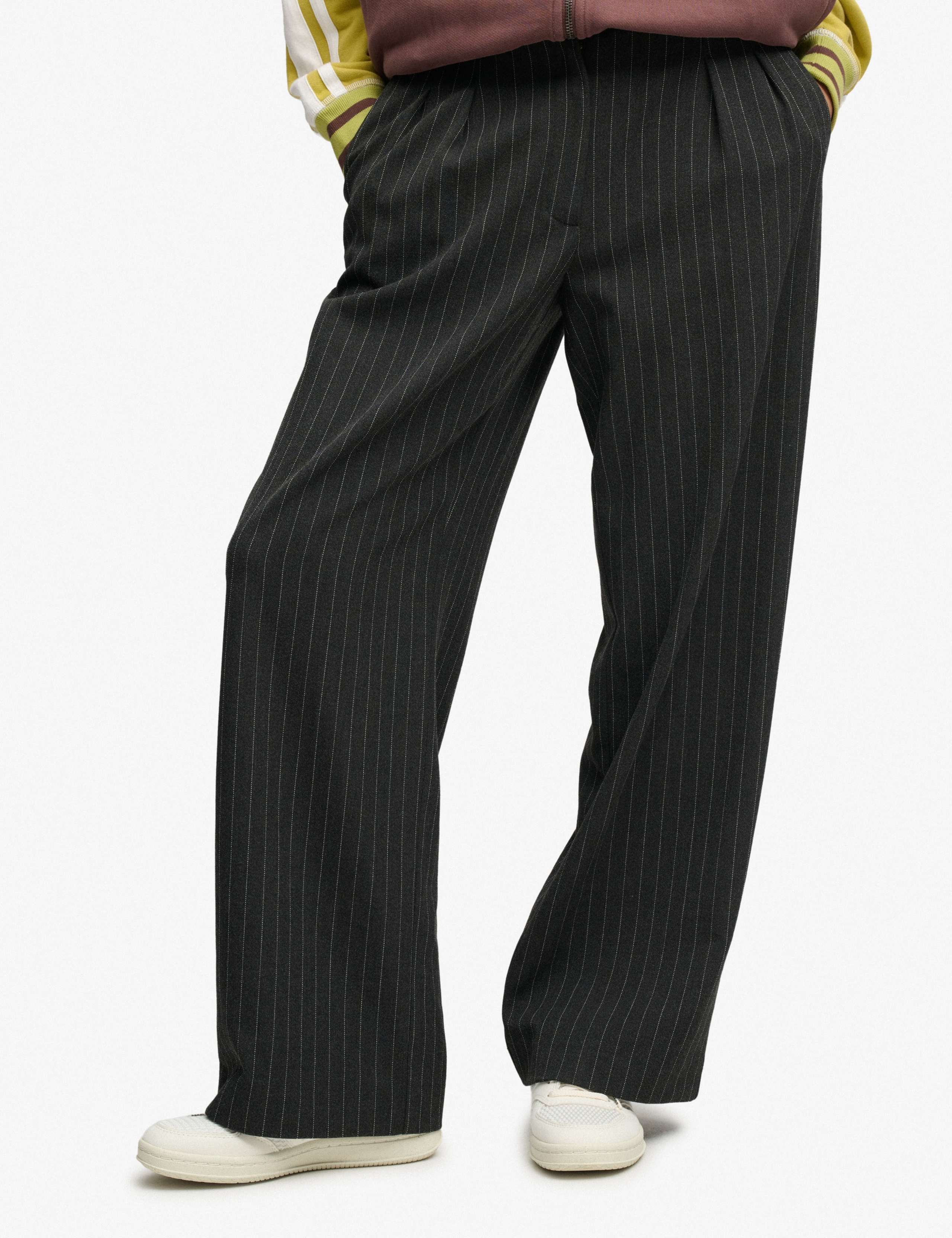 Pinstripe Straight Leg Trousers 5 of 6
