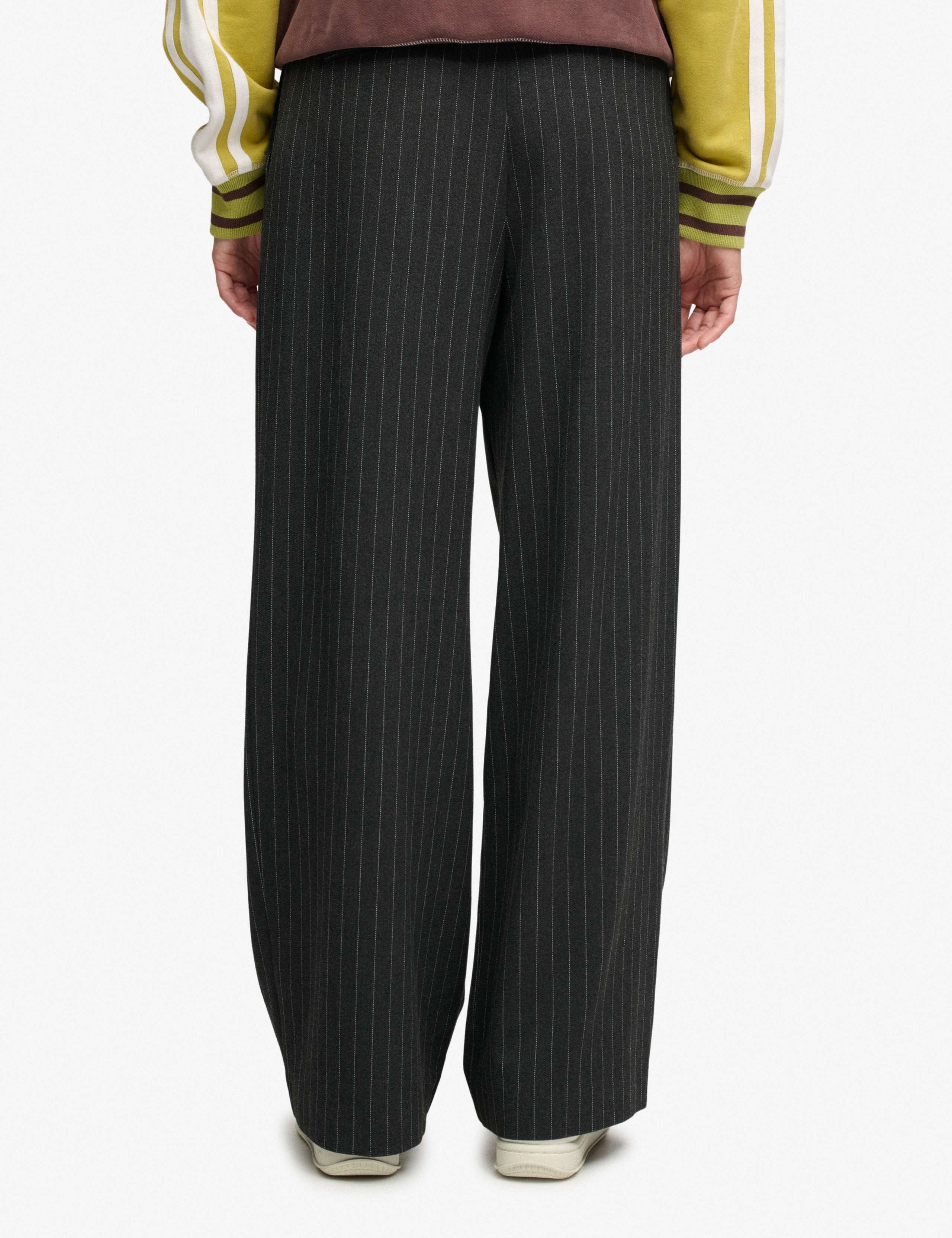 Pinstripe Straight Leg Trousers 6 of 6