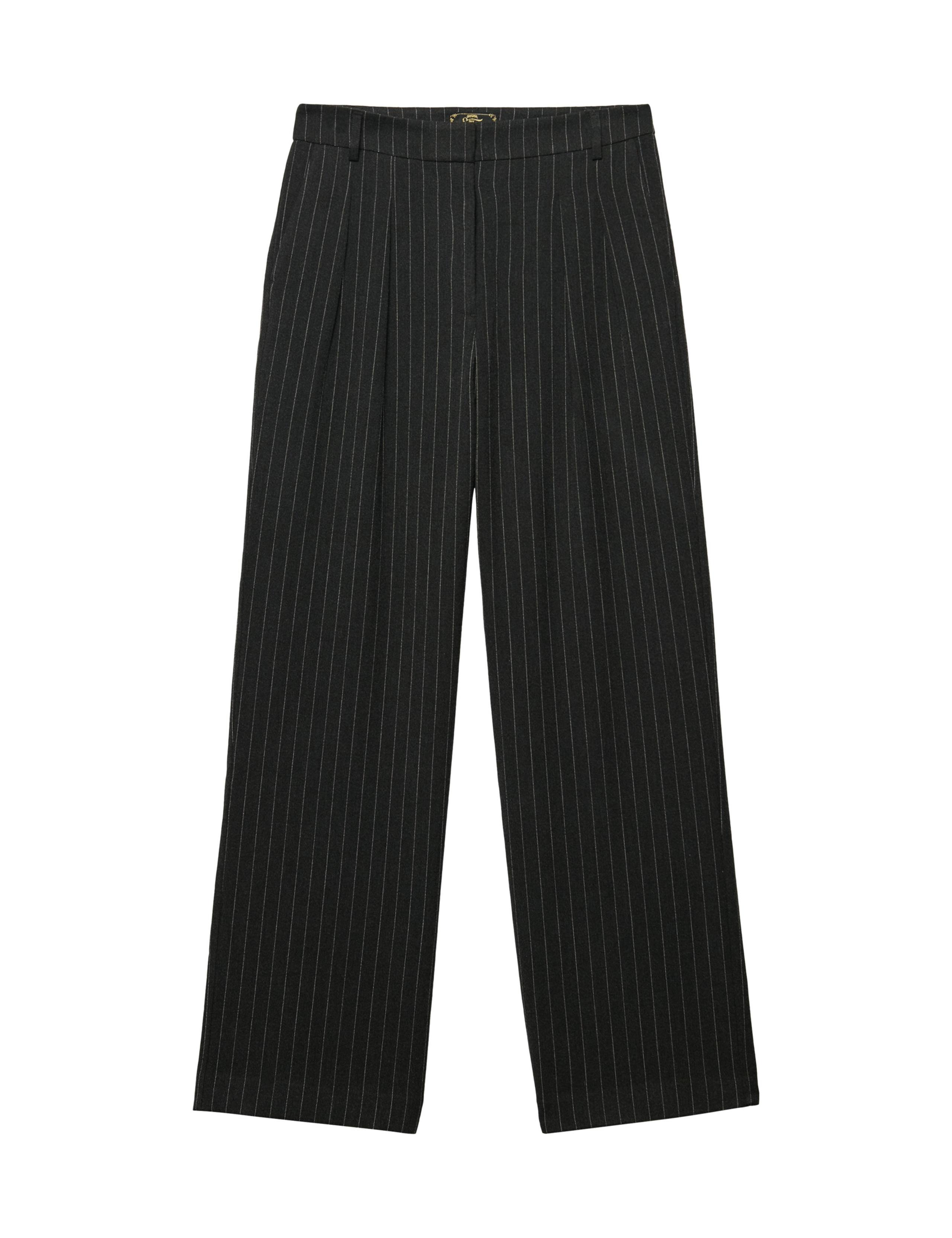 Pinstripe Straight Leg Trousers 2 of 6