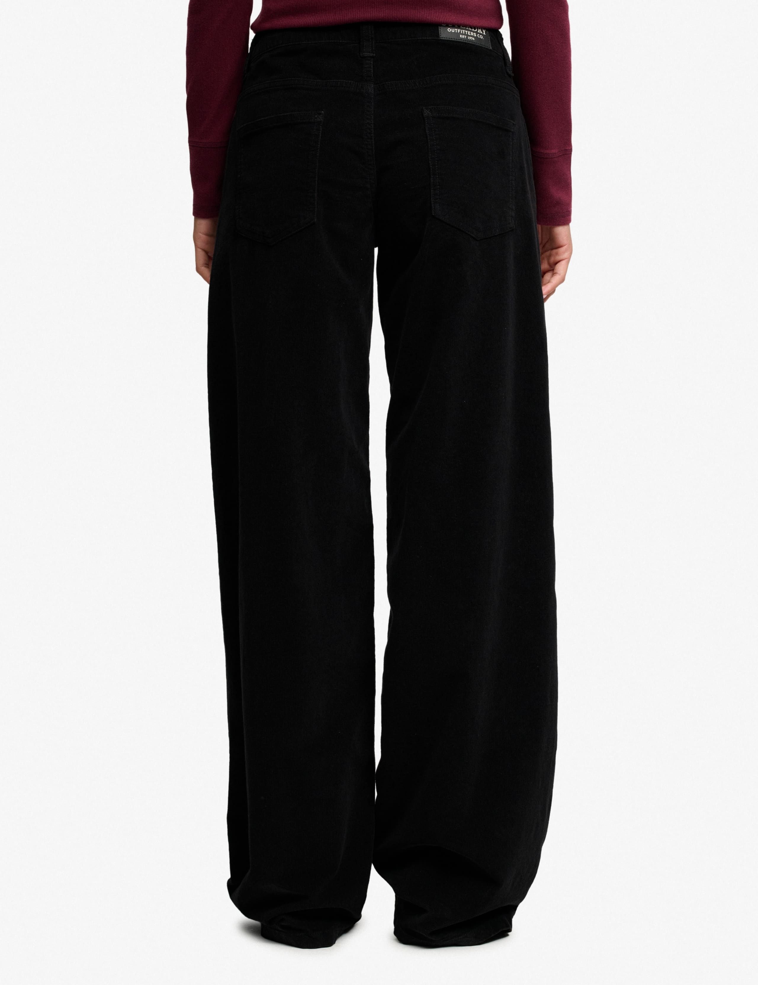 Cotton Rich Cord Textured Wide Leg Trousers 5 of 7